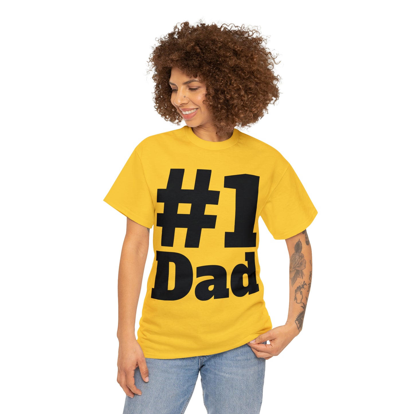 #1 Dad - Happy Fathers Day Special - Unisex Heavy Cotton Tee