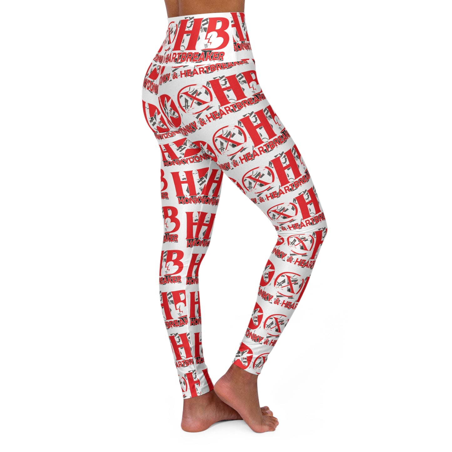 HD&HB RW- High Waisted Yoga Leggings (AOP)