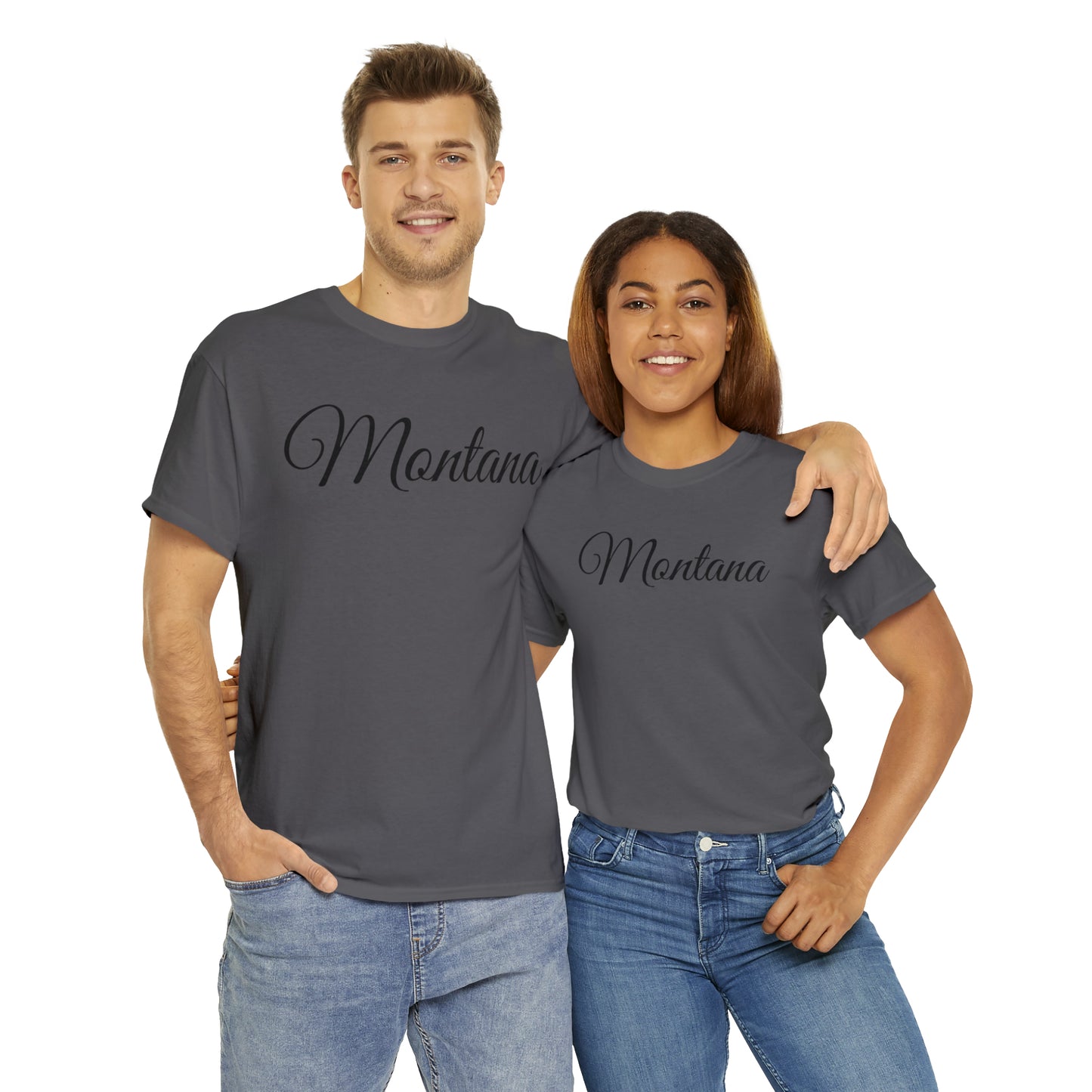 Montana Wild Horses - Unisex Heavy Cotton Tee