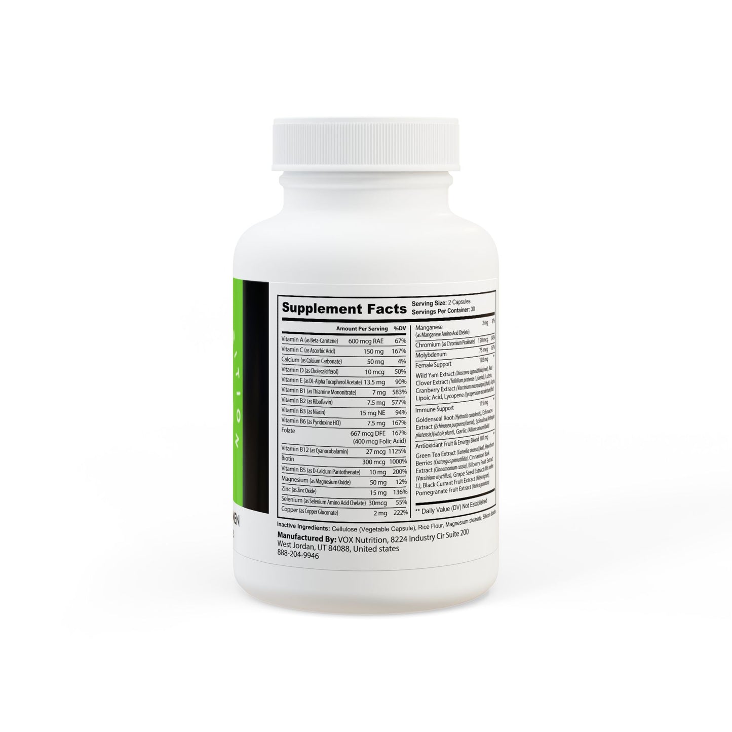 TLRD - Multivitamin for Women Supplement (60 Capsules)