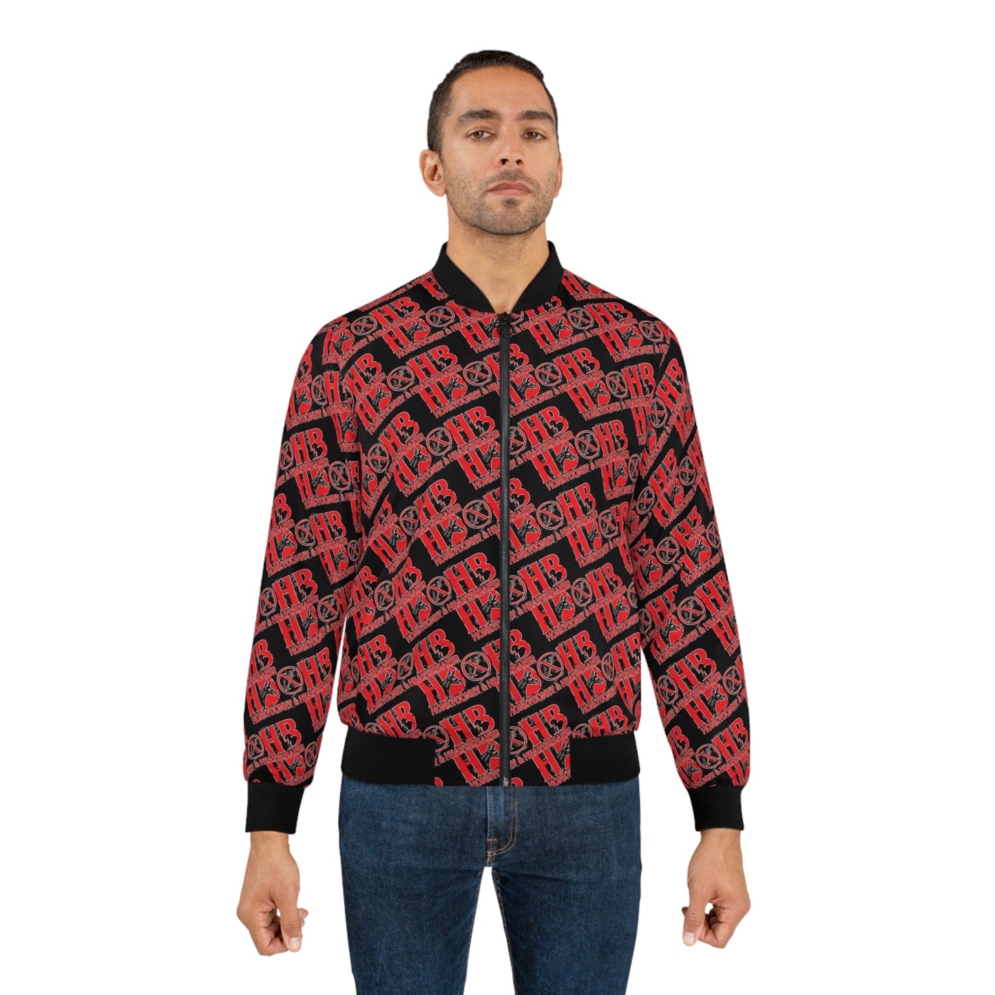 HD&HB RED - Men's Bomber Jacket (AOP)