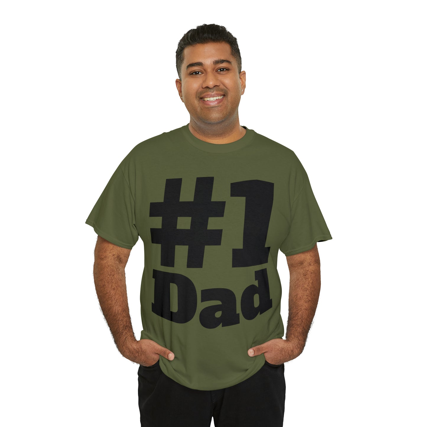 #1 Dad - Happy Fathers Day Special - Unisex Heavy Cotton Tee