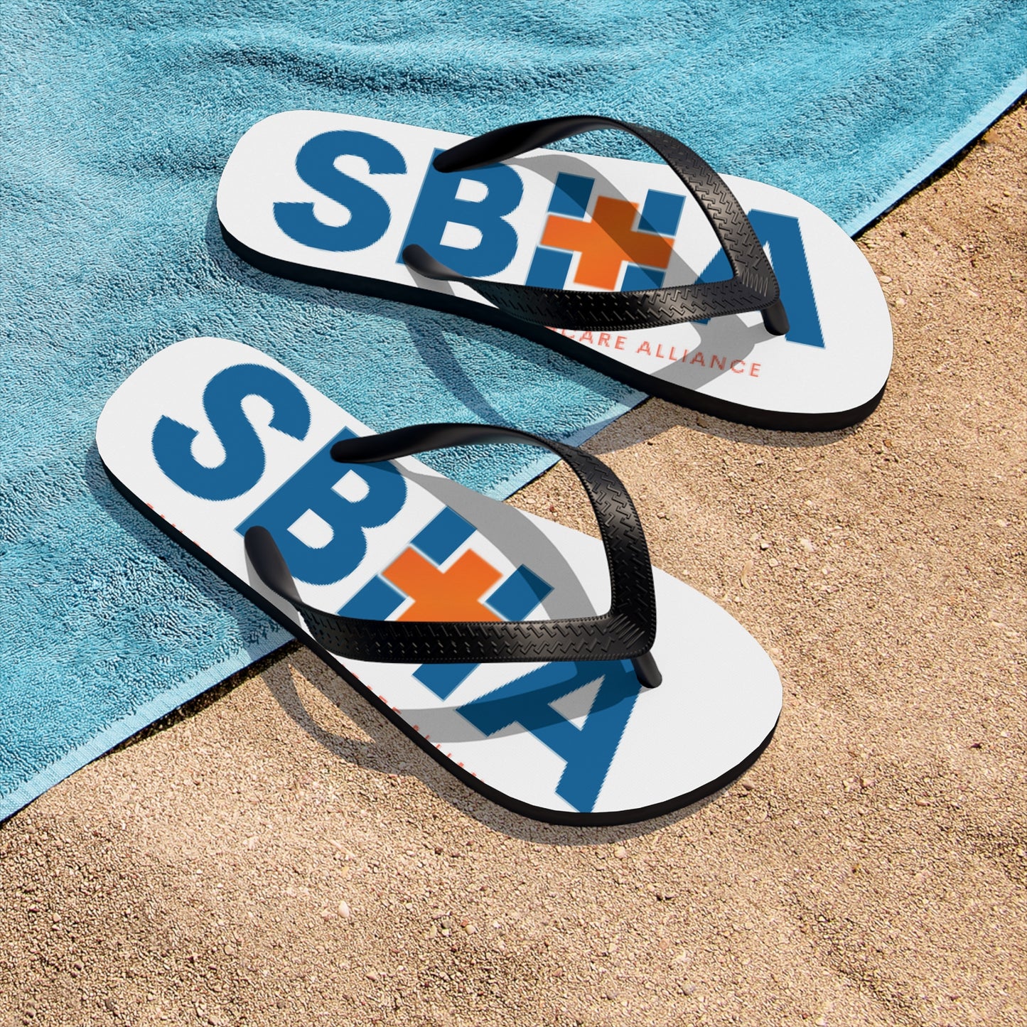 SBHA - Unisex Flip-Flops white