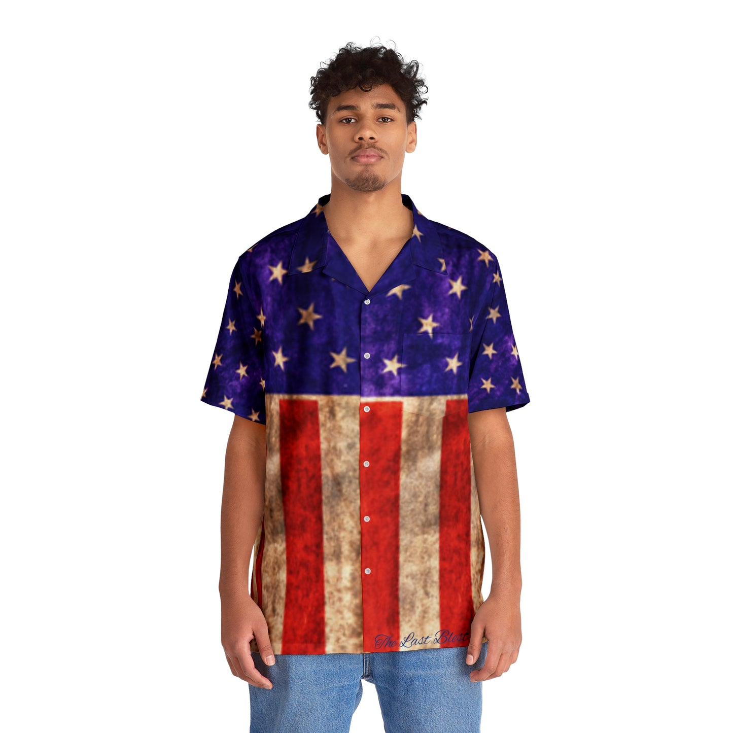 The Last Blest American Flag - Men's Hawaiian Shirt (AOP)