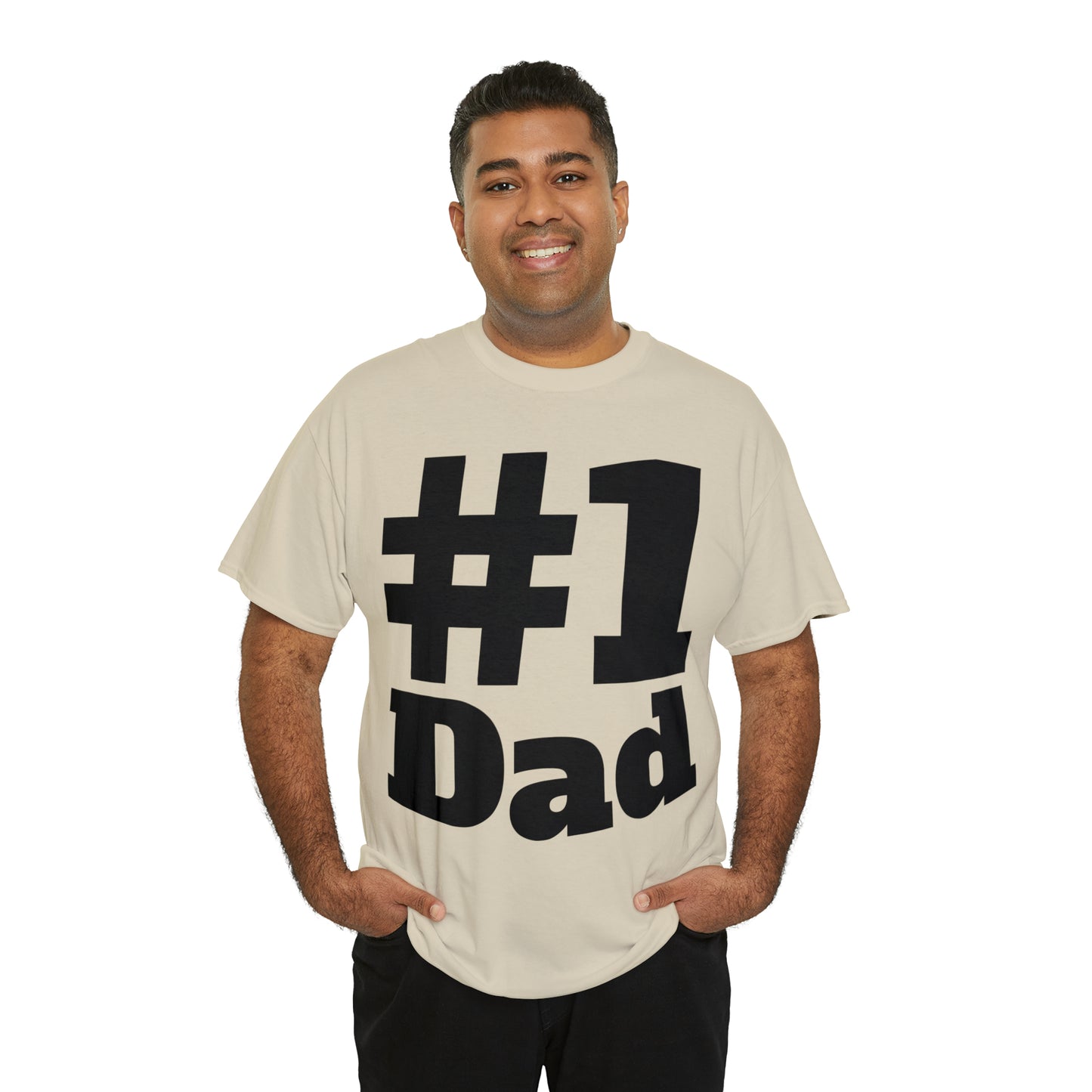 #1 Dad - Happy Fathers Day Special - Unisex Heavy Cotton Tee