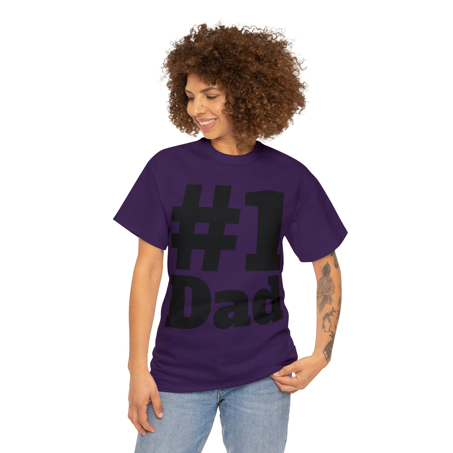 #1 Dad - Happy Fathers Day Special - Unisex Heavy Cotton Tee