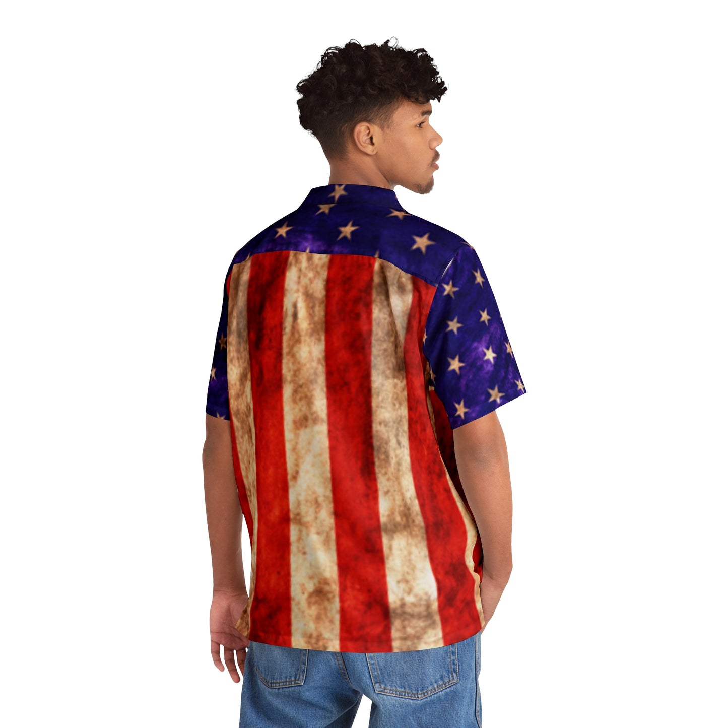 The Last Blest American Flag - Men's Hawaiian Shirt (AOP)