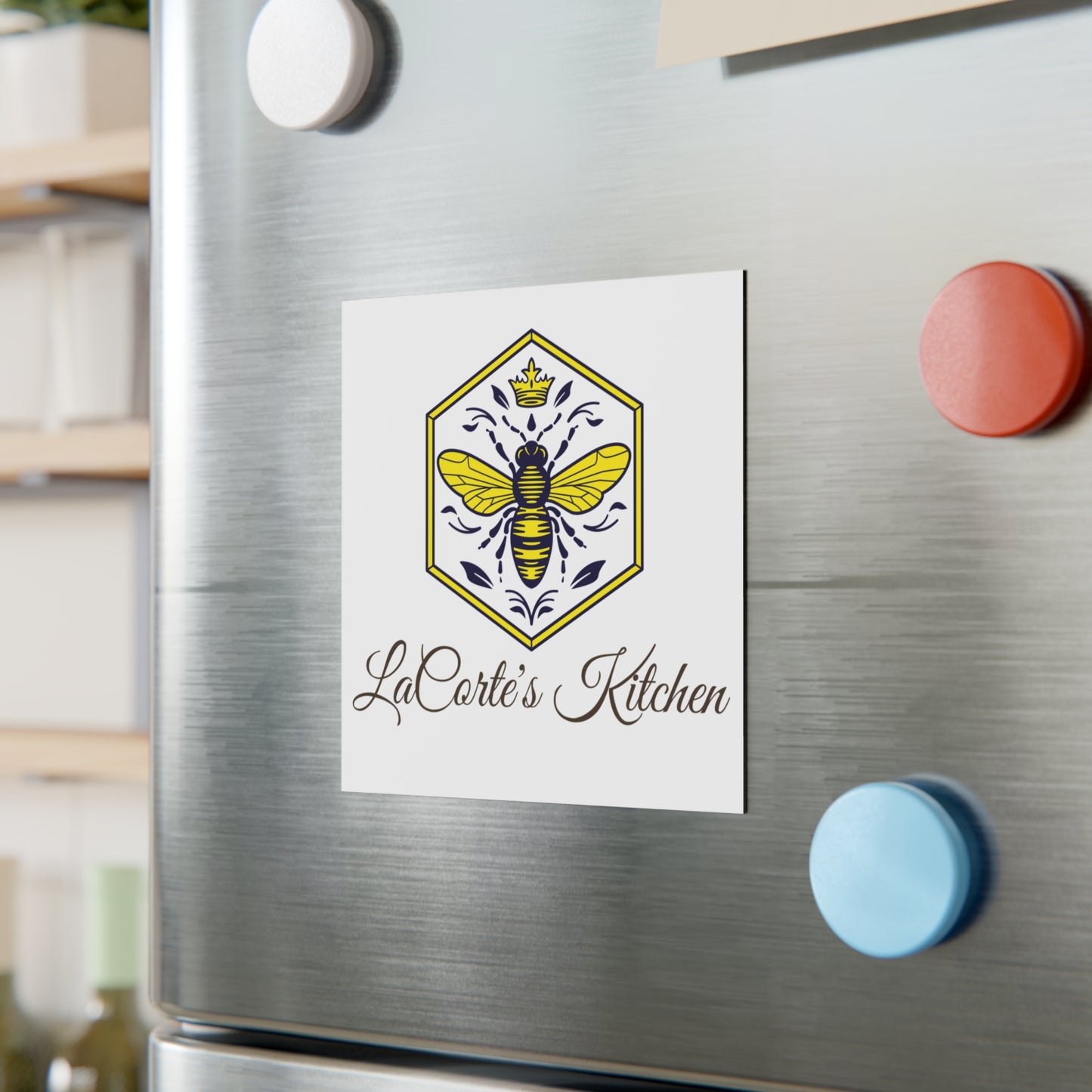 Bee-Themed Kitchen Magnet - Rustic Home Decor, Gifts for Chefs, Wedding Favors, Kitchen Wall Art, Unique Kitchen Gifts