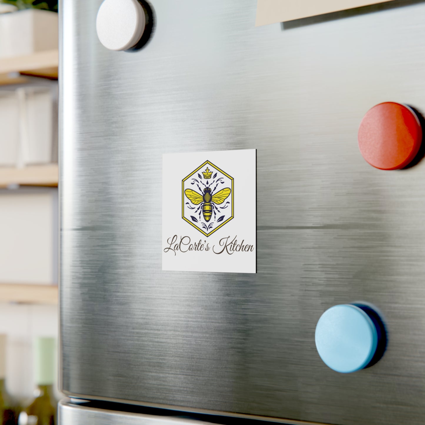 Bee-Themed Kitchen Magnet - Rustic Home Decor, Gifts for Chefs, Wedding Favors, Kitchen Wall Art, Unique Kitchen Gifts