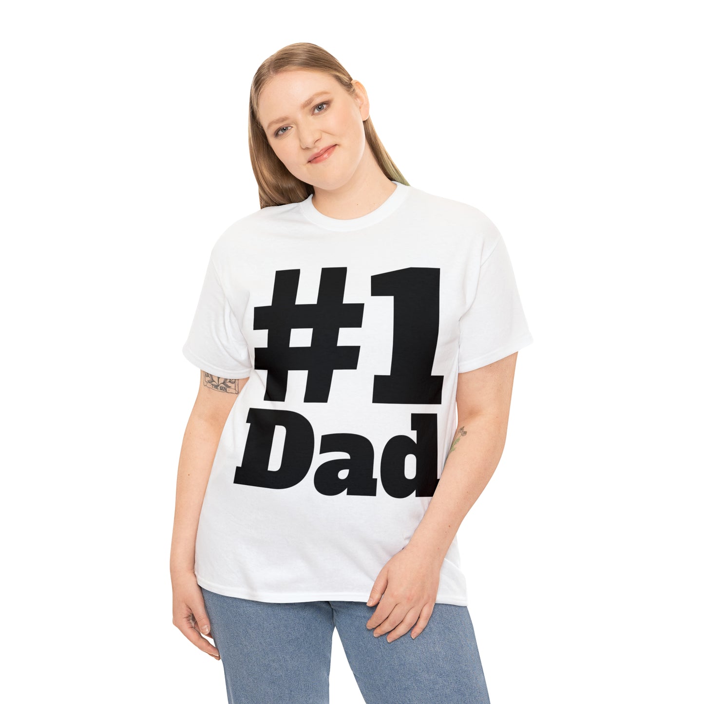 #1 Dad - Happy Fathers Day Special - Unisex Heavy Cotton Tee