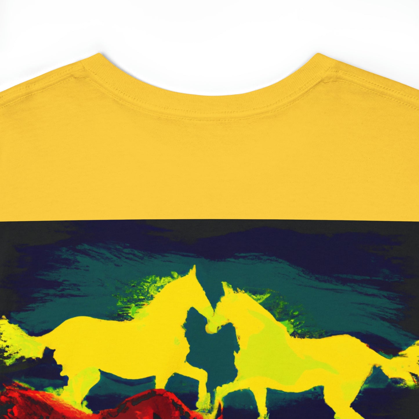 Montana Wild Horses - Unisex Heavy Cotton Tee