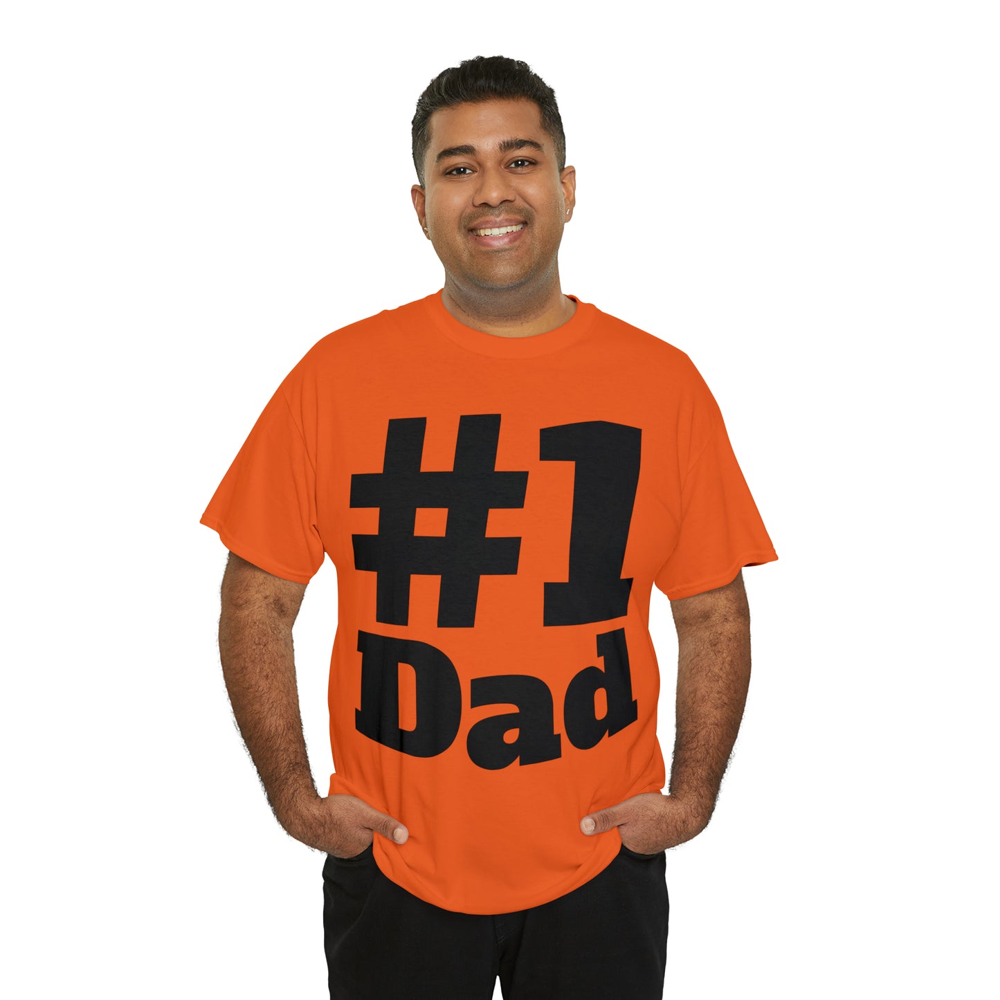 #1 Dad - Happy Fathers Day Special - Unisex Heavy Cotton Tee