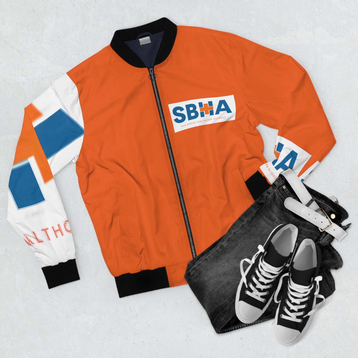 SBHA - Men's Bomber Jacket (AOP) orange