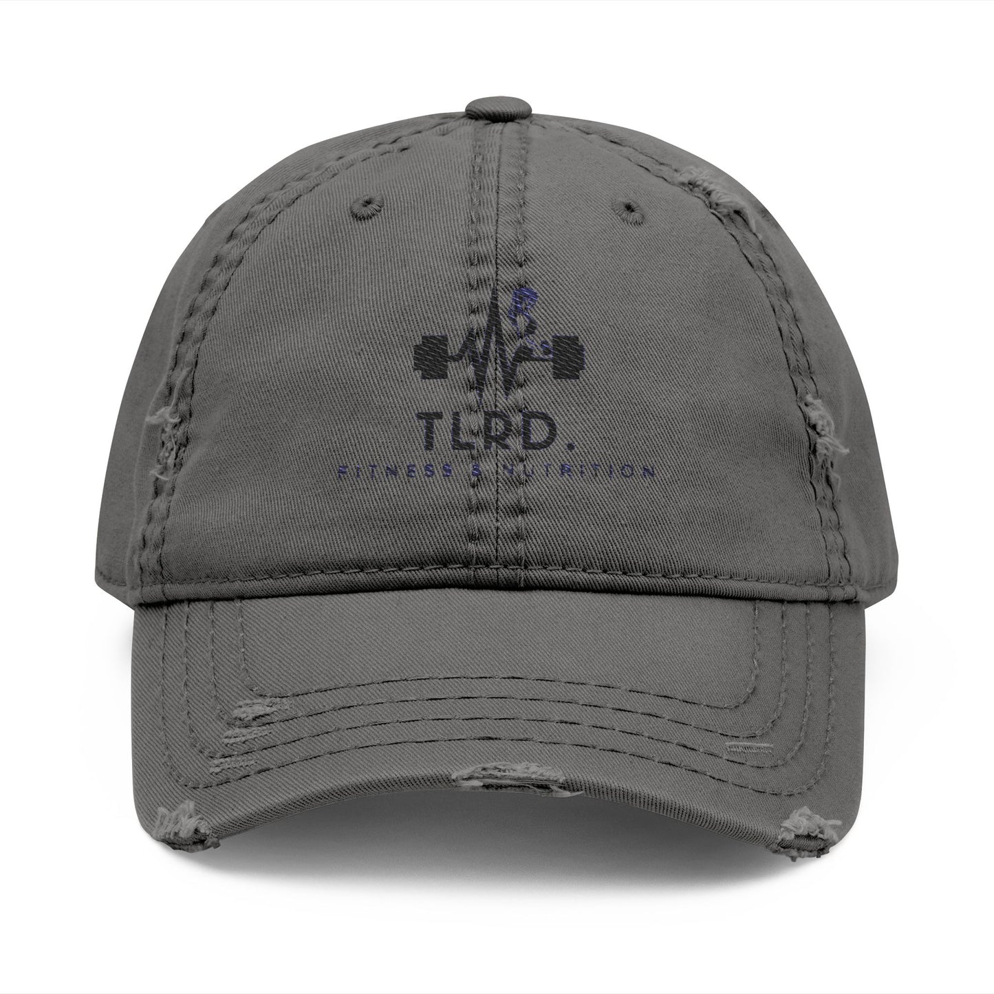 TRLD - Distressed Fitness Dad Hat -  Embroidery