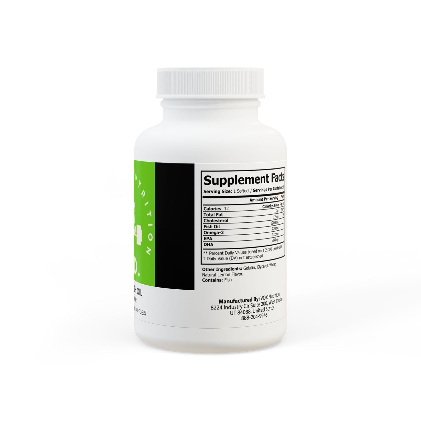TLRD - Omega 3 Fish Oil Supplement (60 Softgels)