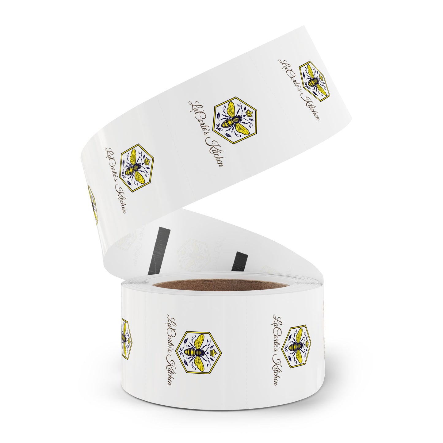 Custom Round Sticker Rolls for Labels, Bee Kitchen Decor, Personalized Gifts, Party Favors, Holiday Packaging