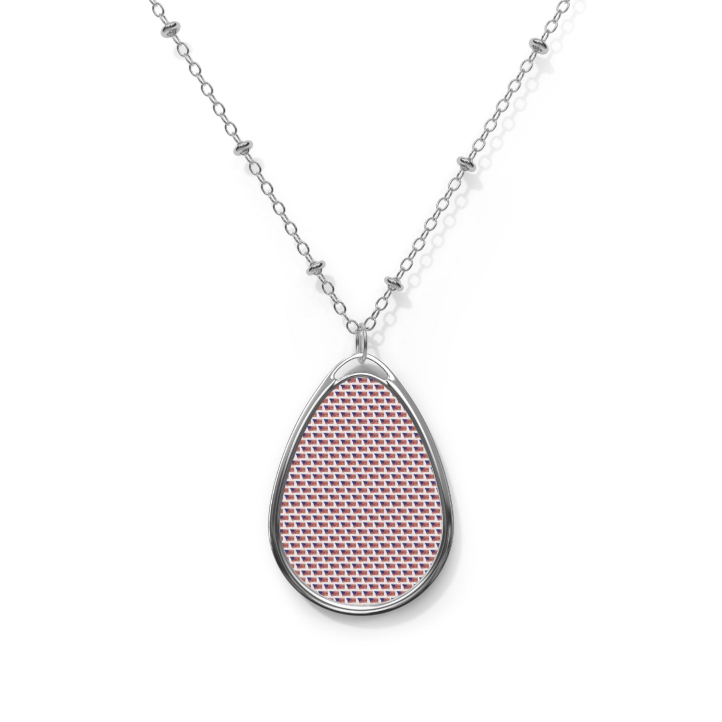 Patterns Oval Necklace