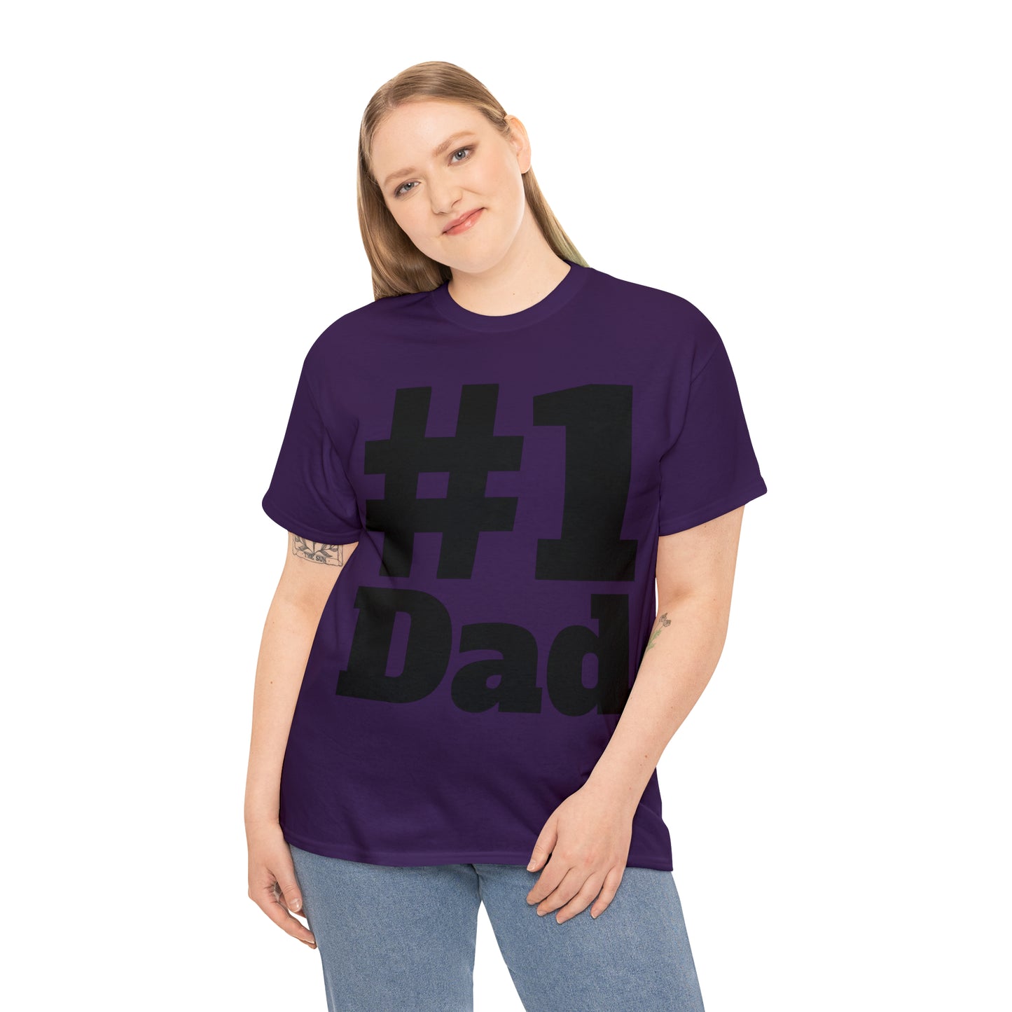 #1 Dad - Happy Fathers Day Special - Unisex Heavy Cotton Tee