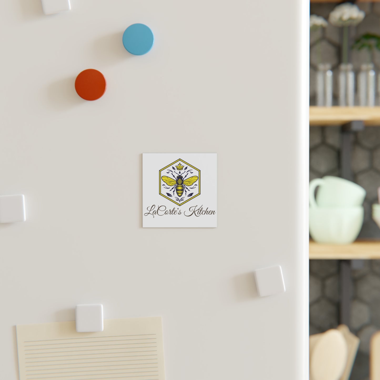 Bee-Themed Kitchen Magnet - Rustic Home Decor, Gifts for Chefs, Wedding Favors, Kitchen Wall Art, Unique Kitchen Gifts