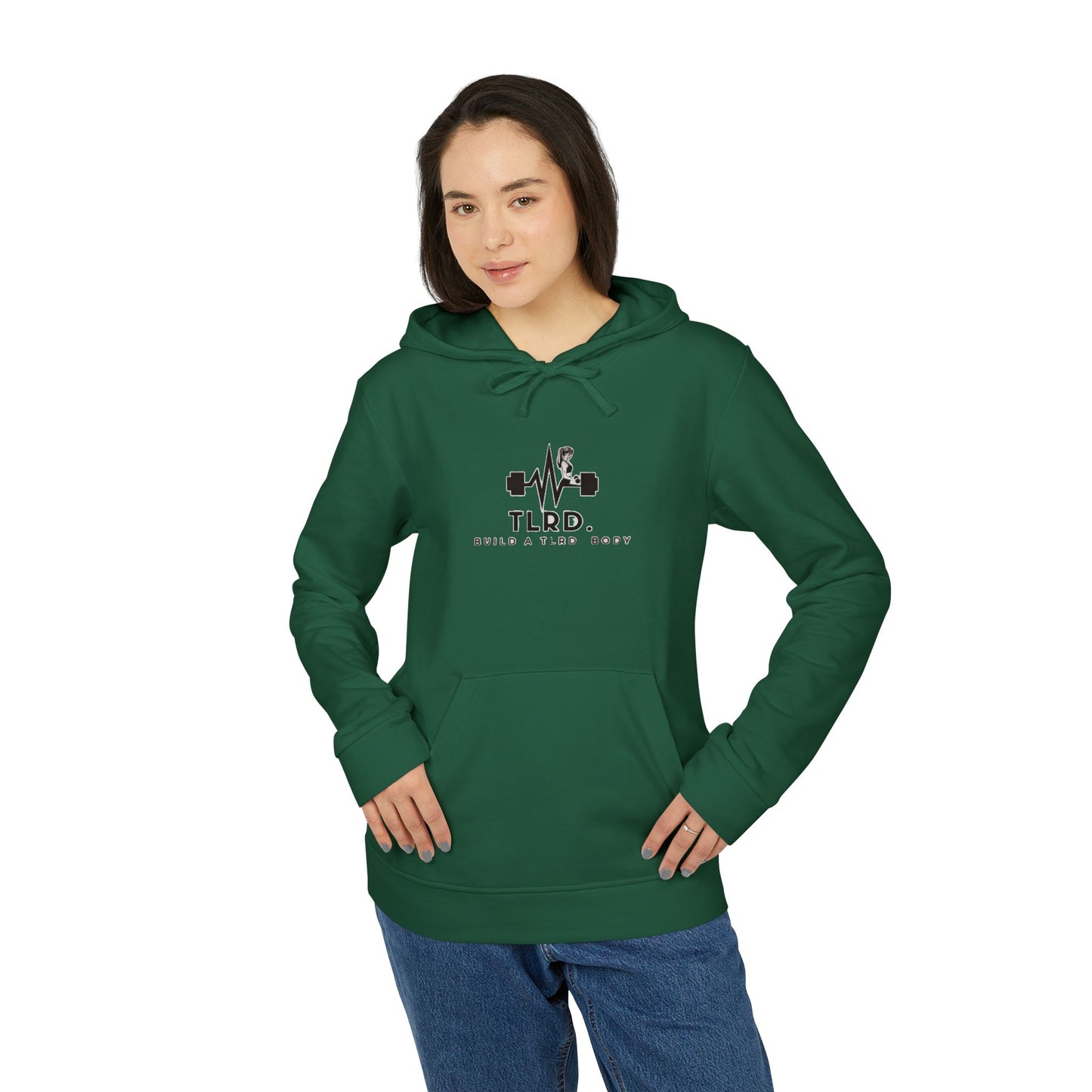 TLRD - Adidas Unisex Fleece Hoodie - Build a T.L.R.D. Body Workout Sweatshirt