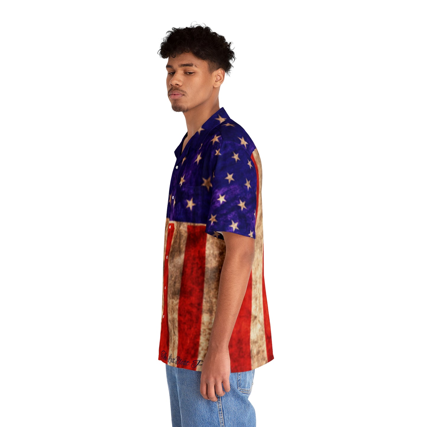 The Last Blest American Flag - Men's Hawaiian Shirt (AOP)