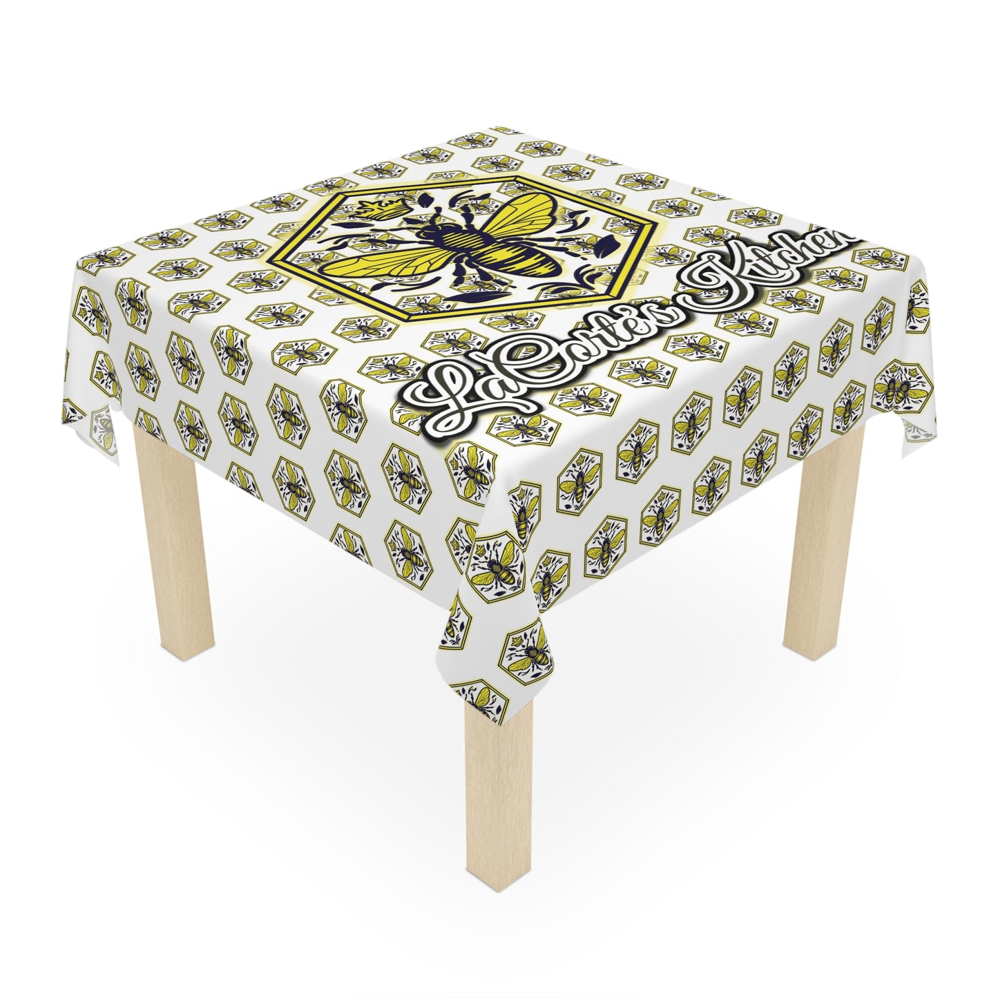 Bee-Themed Tablecloth - Perfect for Hosting, Kitchen Decor, Picnic, Celebration, and Bee Lovers, LdCorte's Kitchen Design