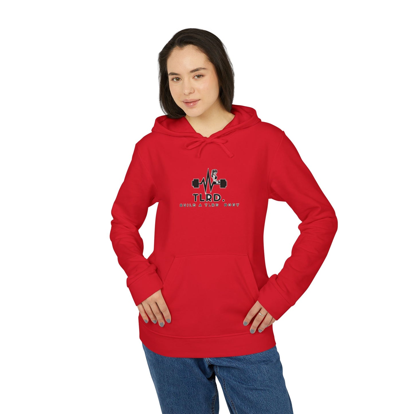 TLRD - Adidas Unisex Fleece Hoodie - Build a T.L.R.D. Body Workout Sweatshirt