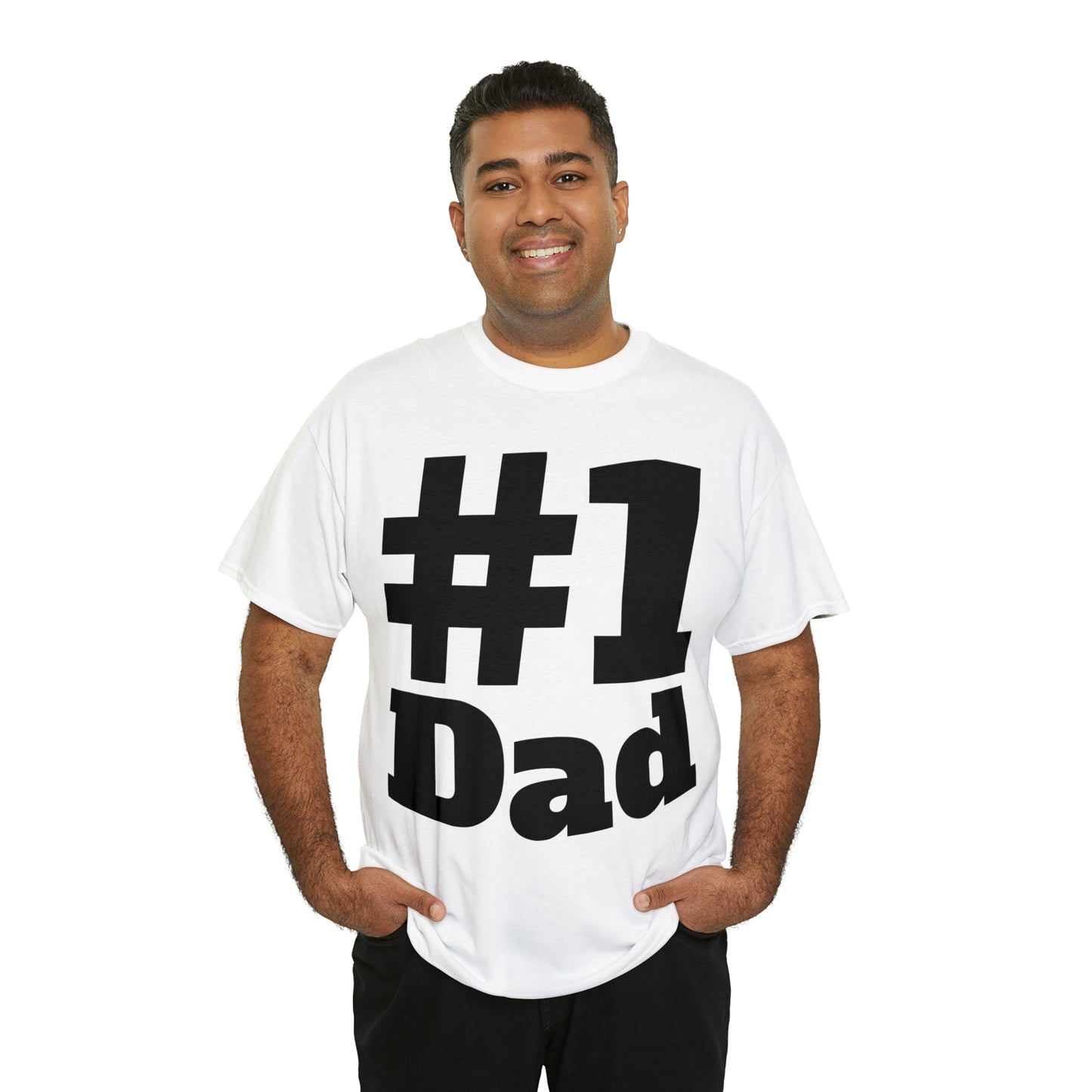 #1 Dad - Happy Fathers Day Special - Unisex Heavy Cotton Tee