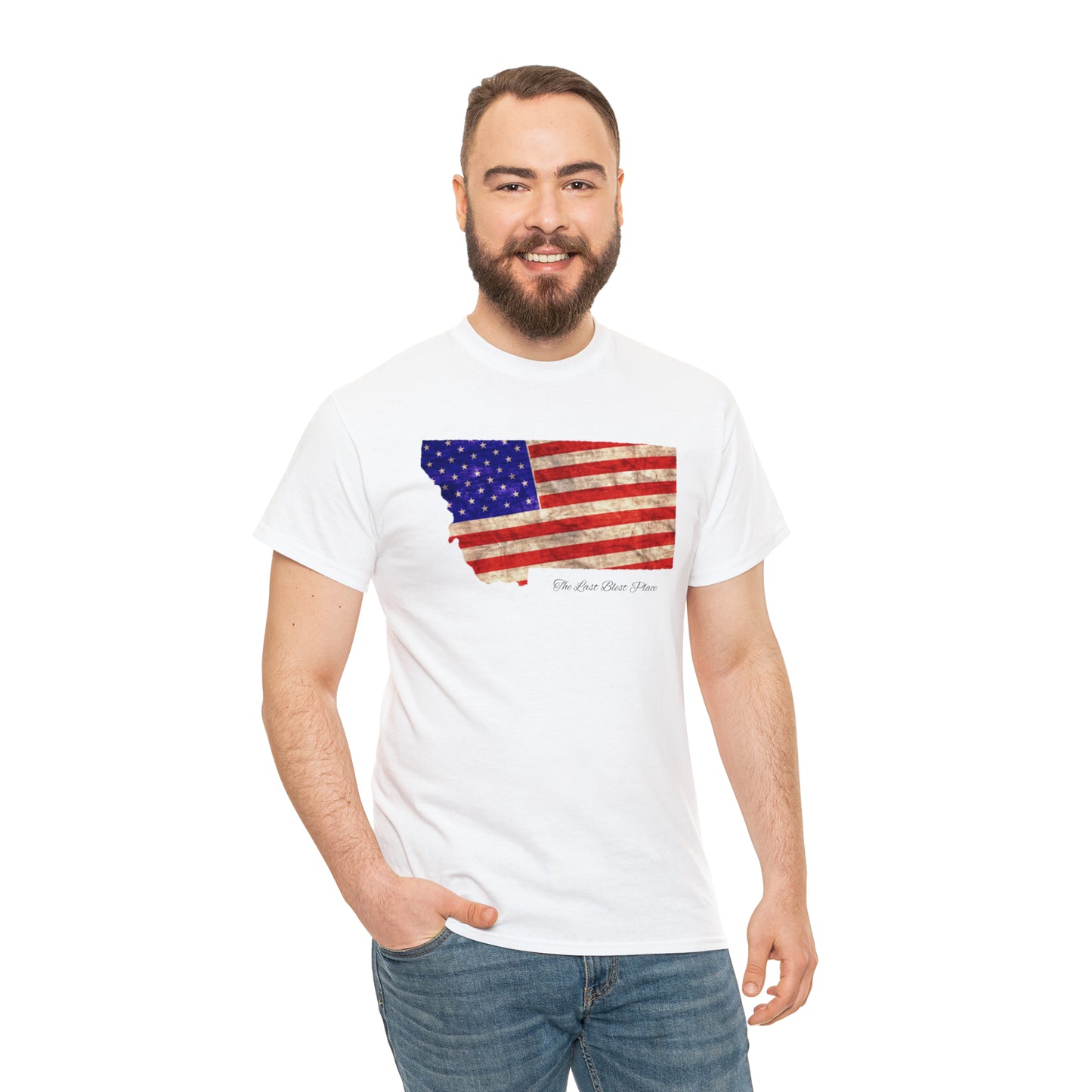 Montana - Home of The Last Blest Place - Unisex Heavy Cotton Tee