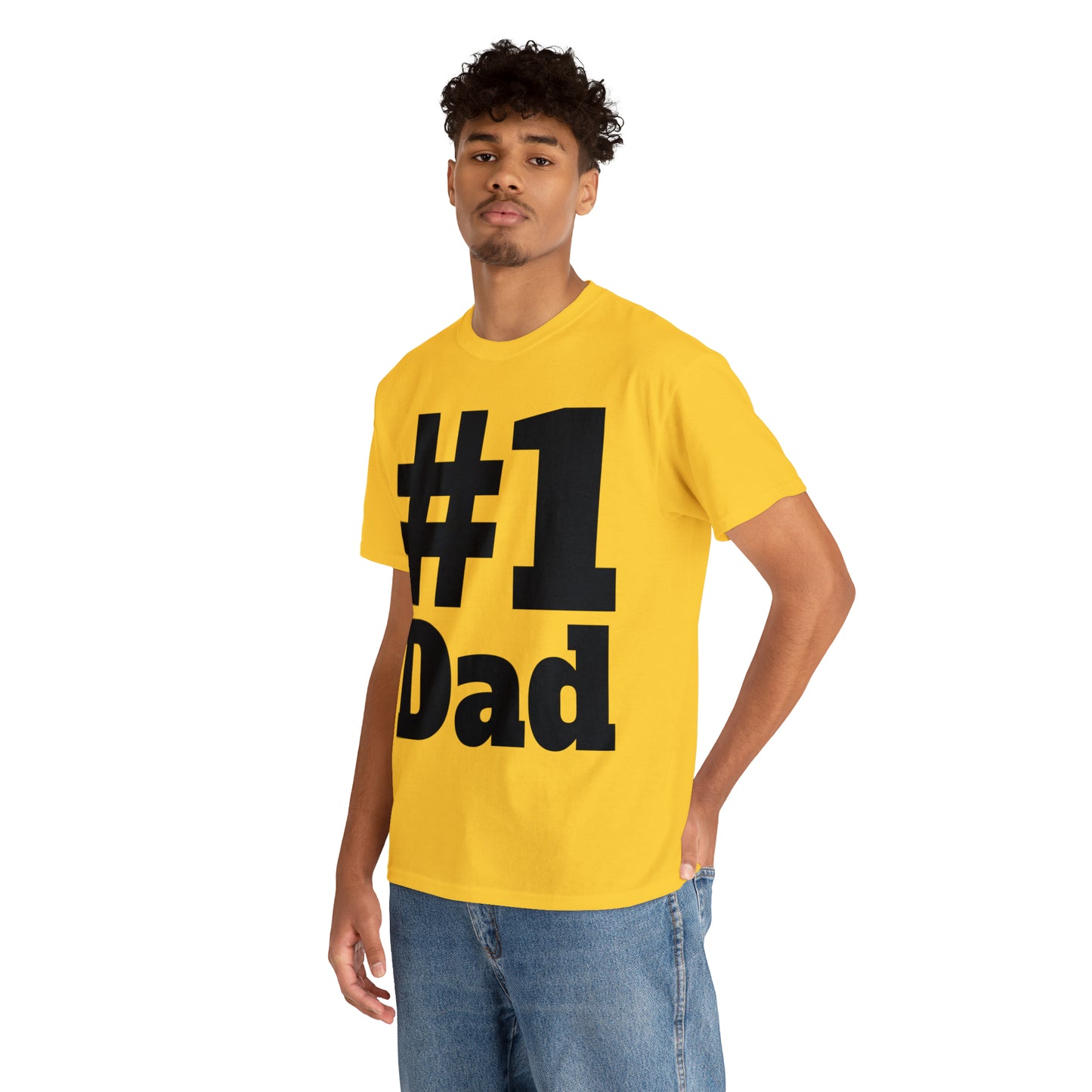 #1 Dad - Happy Fathers Day Special - Unisex Heavy Cotton Tee