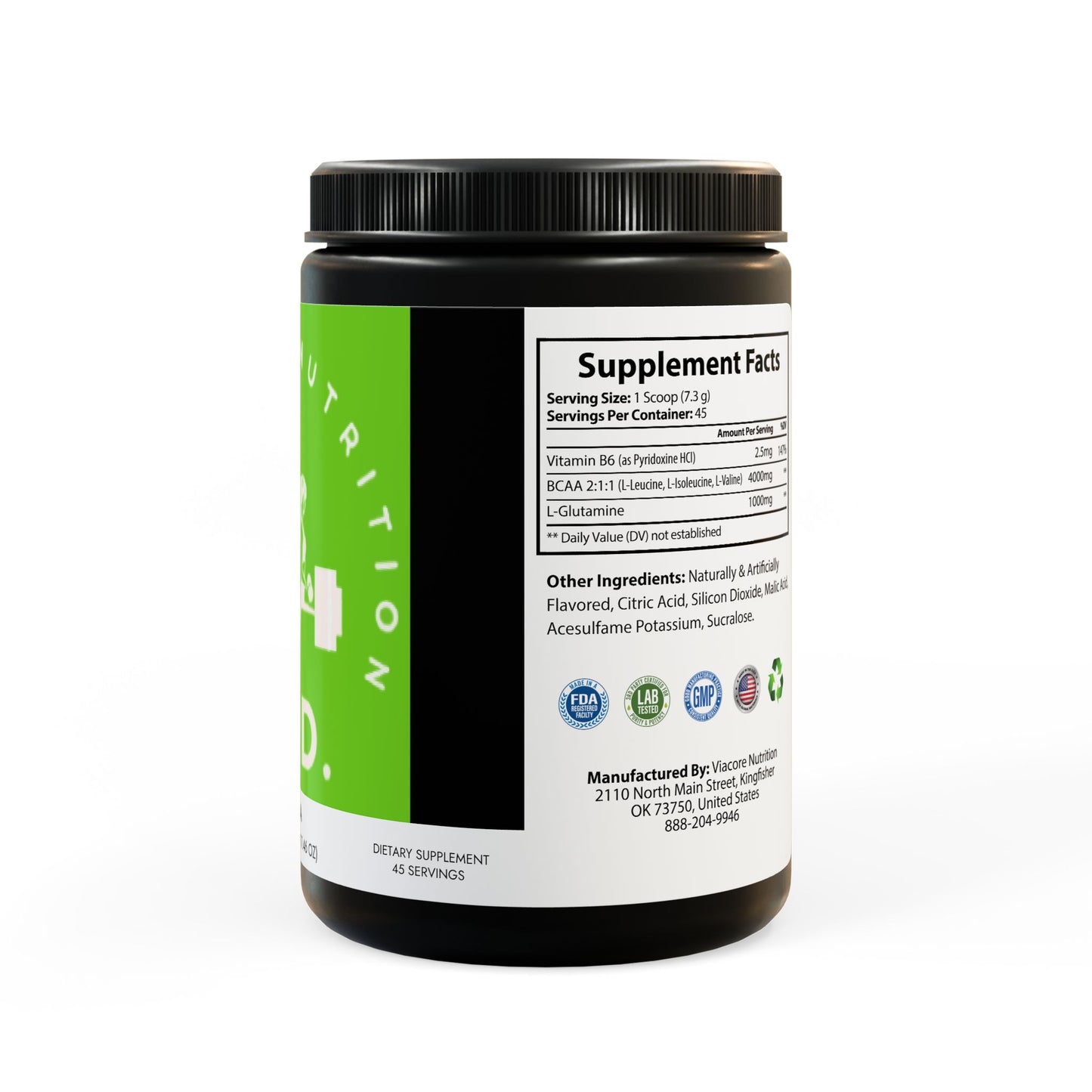 TLRD - BCAA Supplement, Watermelon (325g, 11.46oz, 45 servings)