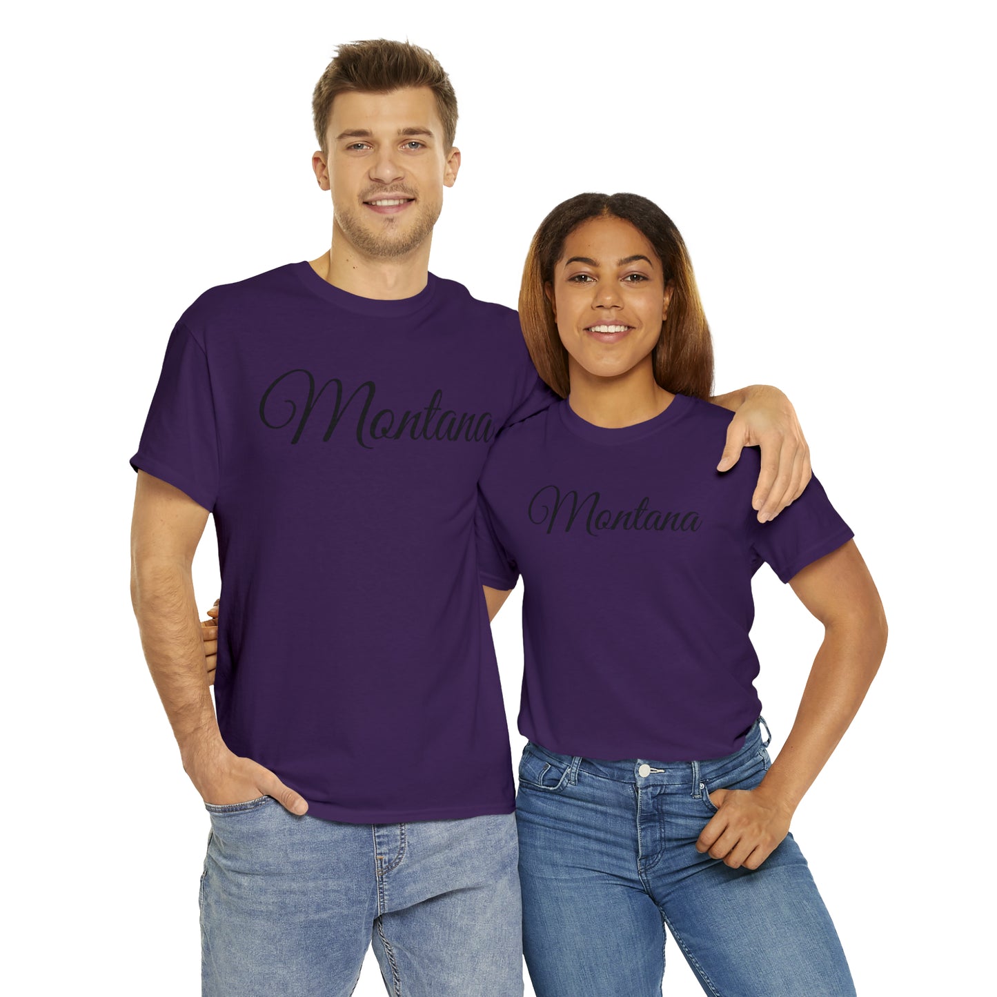 Montana Wild Horses - Unisex Heavy Cotton Tee