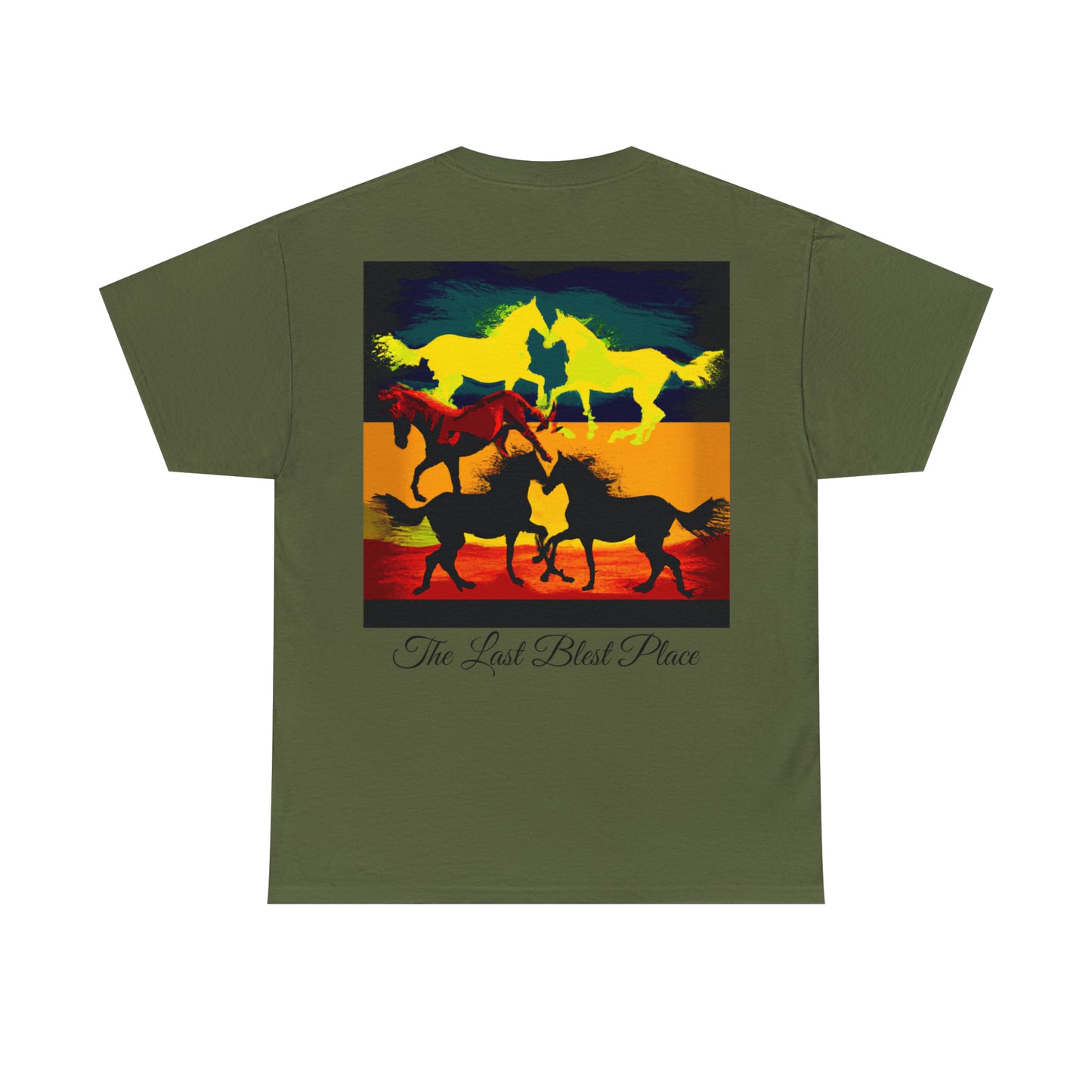 Montana Wild Horses - Unisex Heavy Cotton Tee