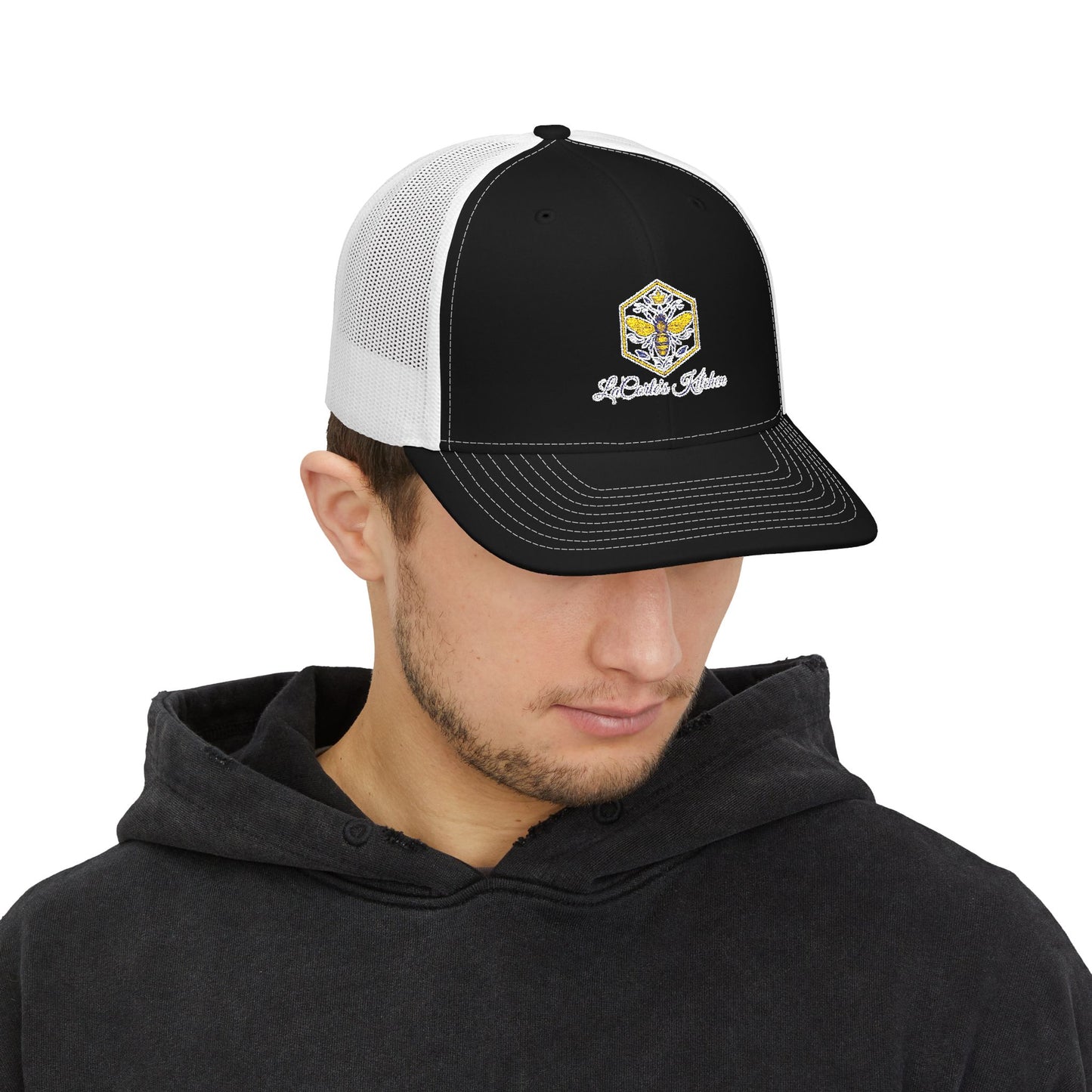 Embroidered Snapback Trucker Cap - Stylish Accessories for Outdoors, Casual Wear, Gifts for Him/Her, Summer Fashion, Festival Ready