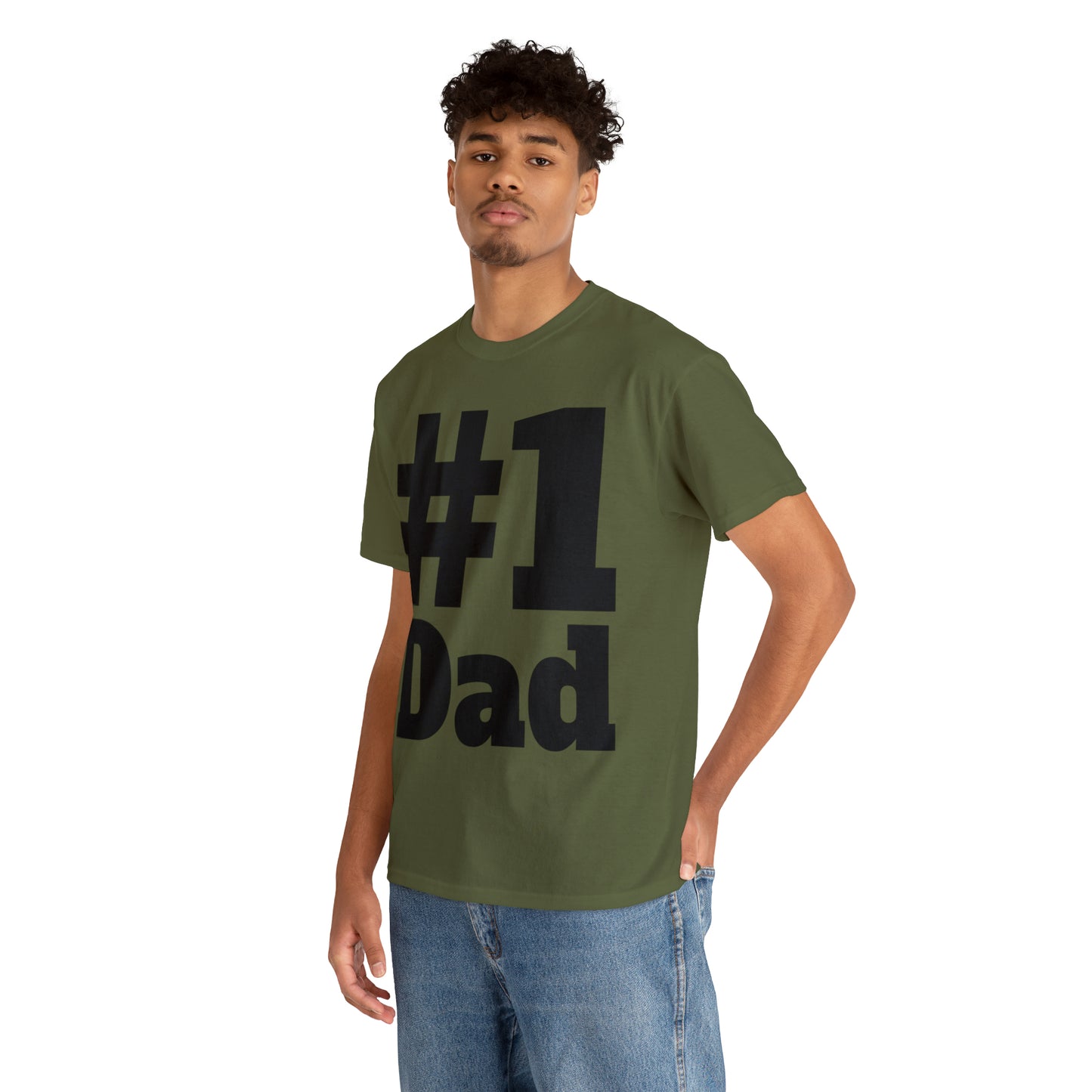 #1 Dad - Happy Fathers Day Special - Unisex Heavy Cotton Tee