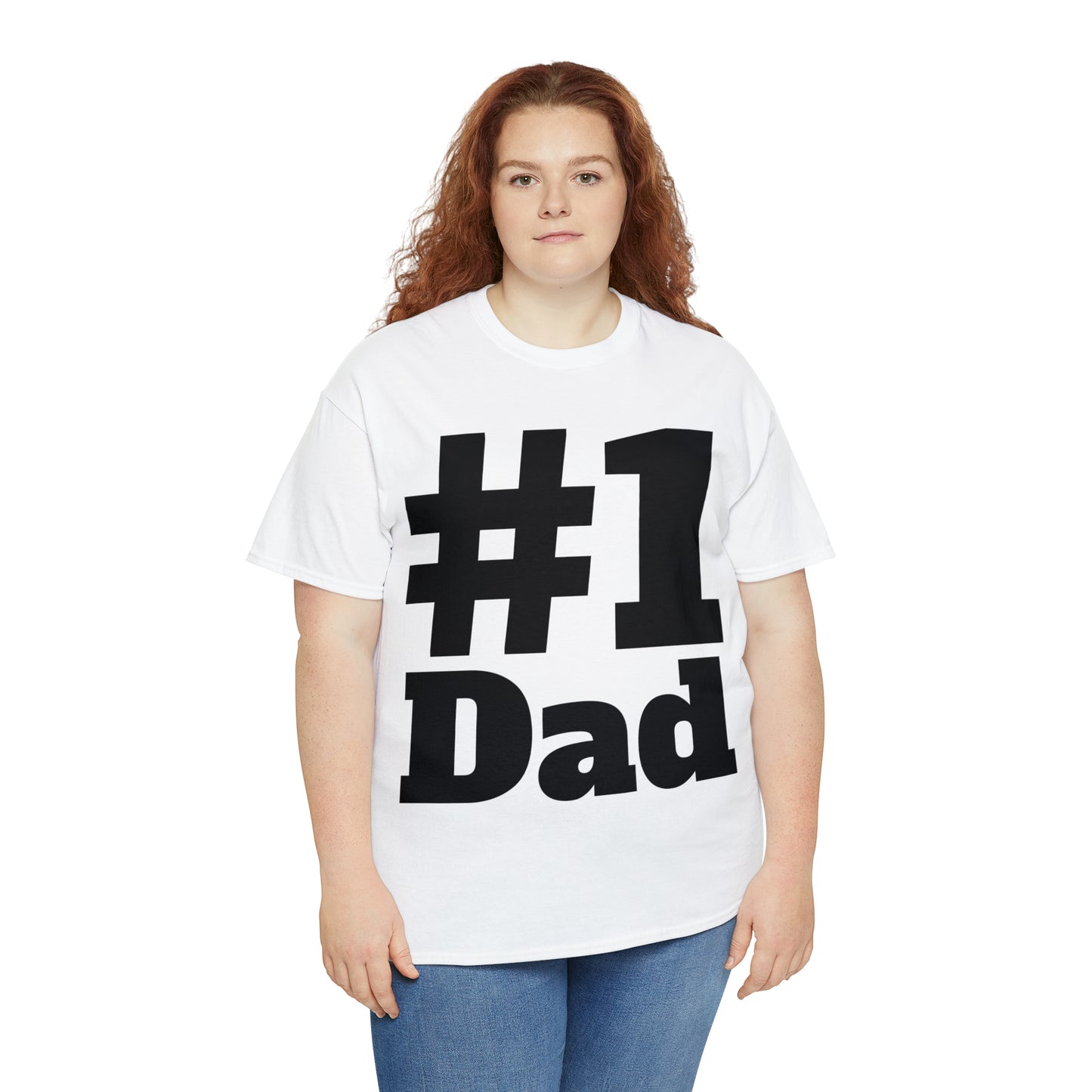 #1 Dad - Happy Fathers Day Special - Unisex Heavy Cotton Tee