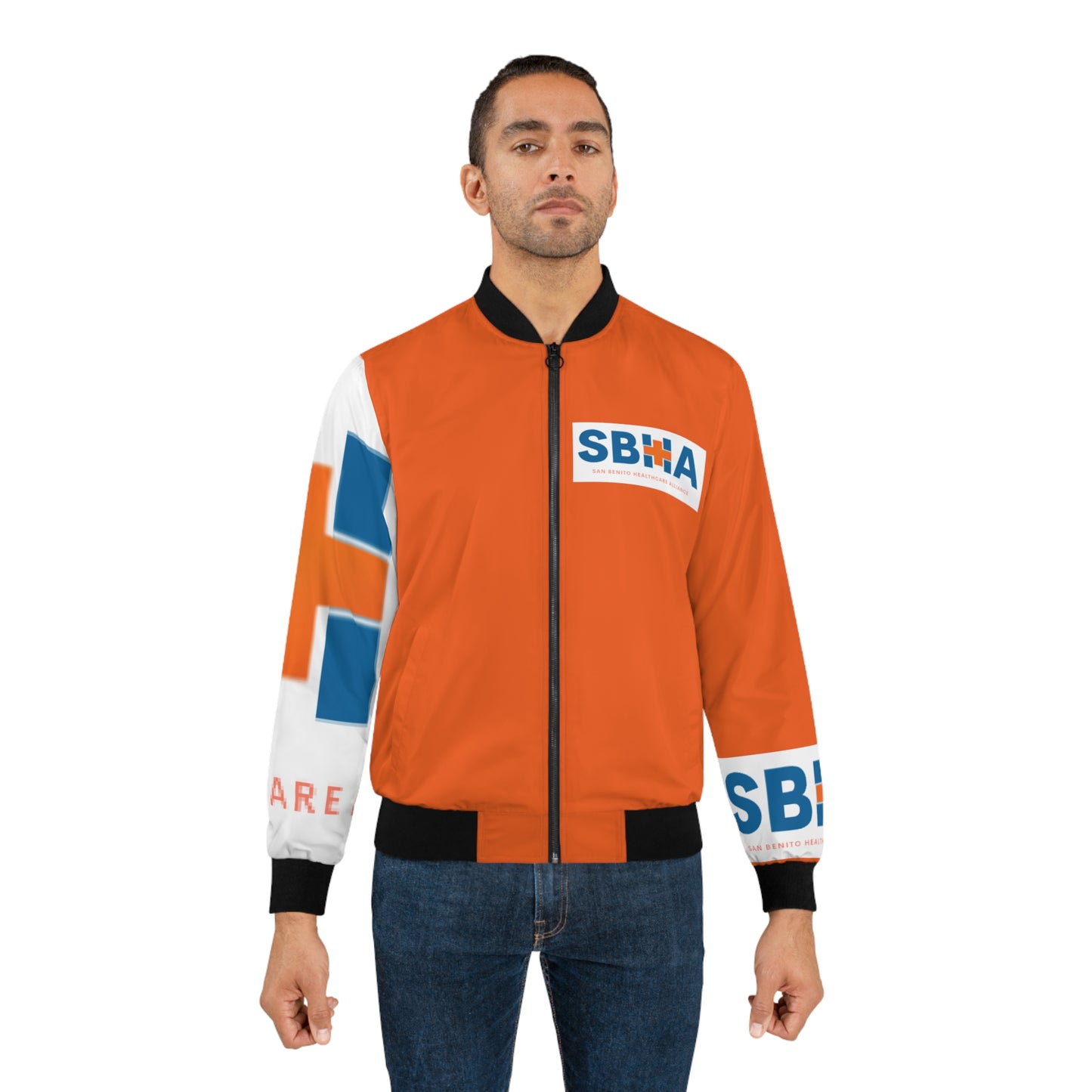 SBHA - Men's Bomber Jacket (AOP) orange