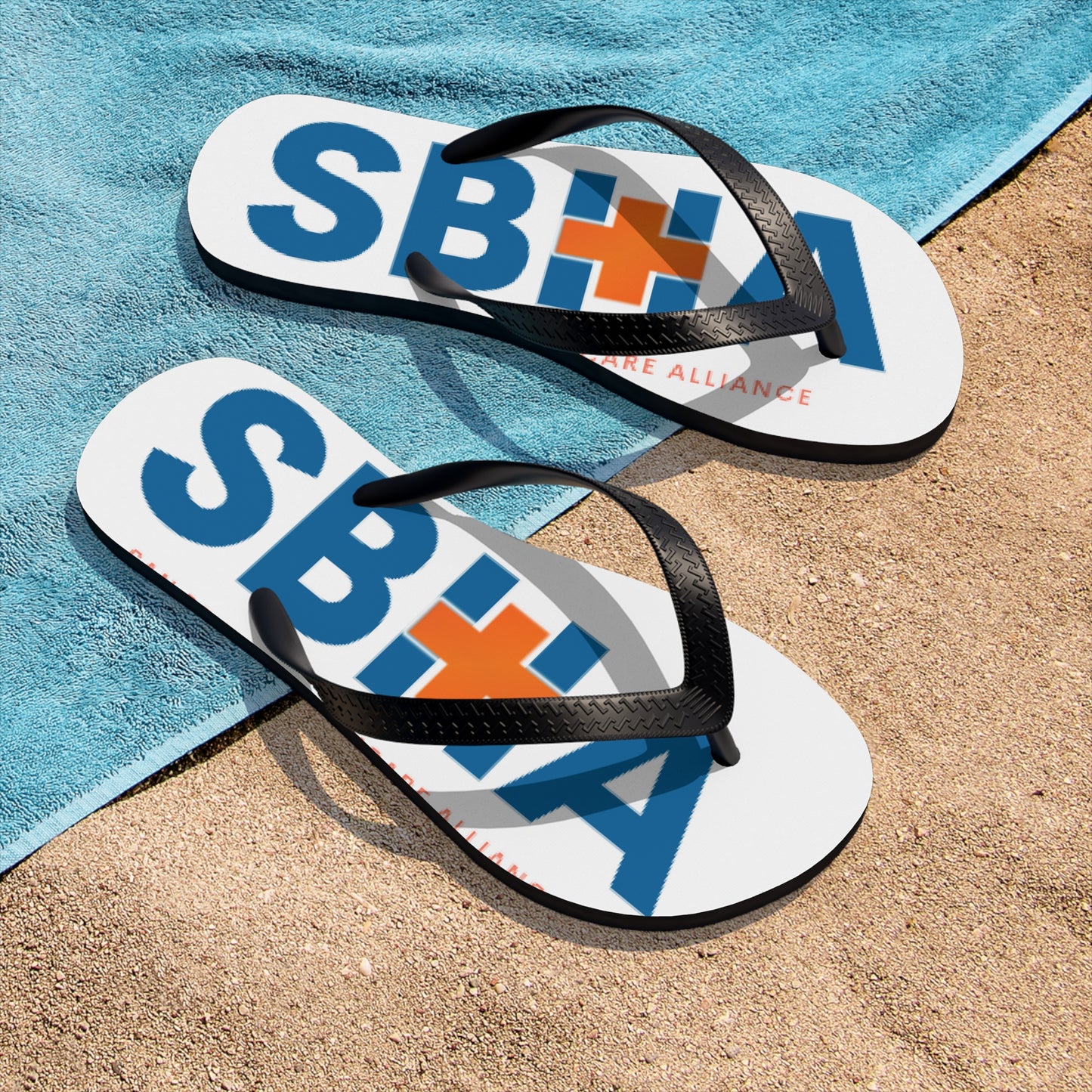 SBHA - Unisex Flip-Flops white