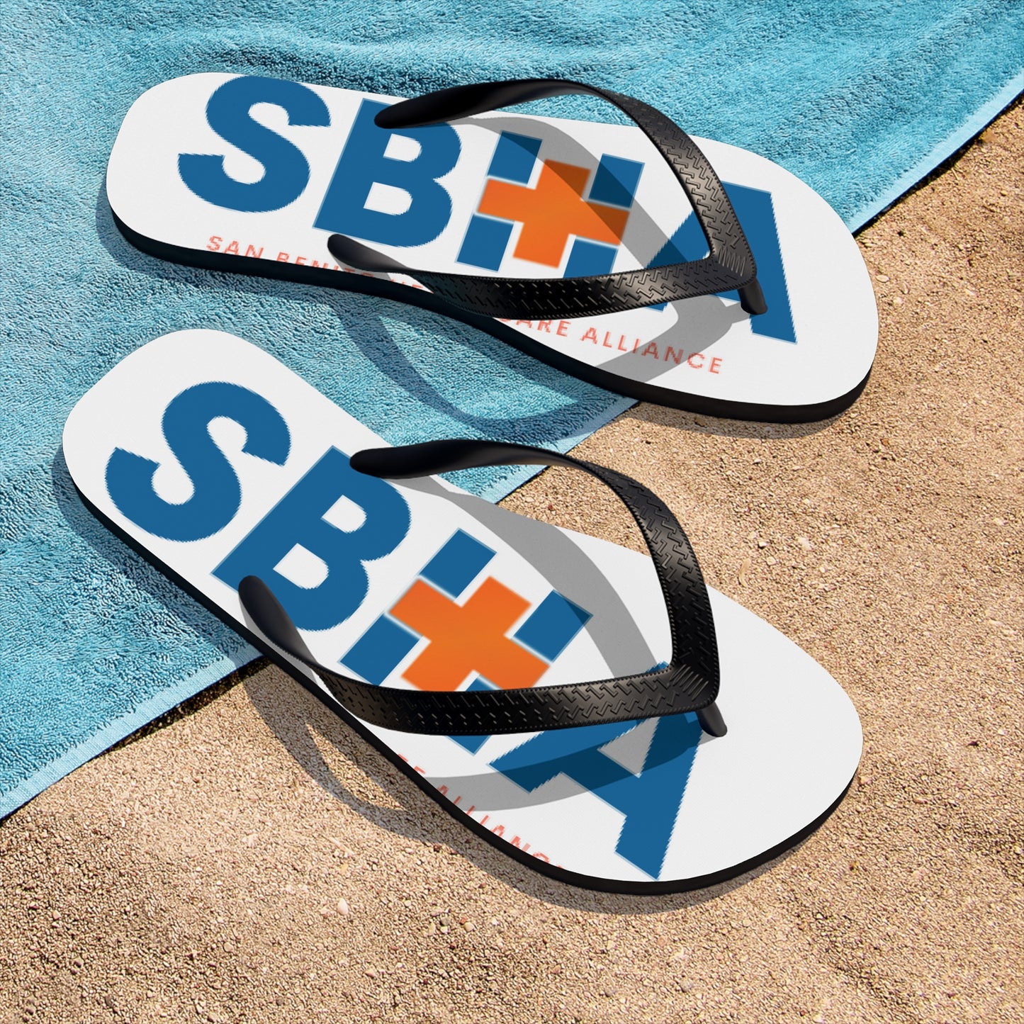 SBHA - Unisex Flip-Flops white