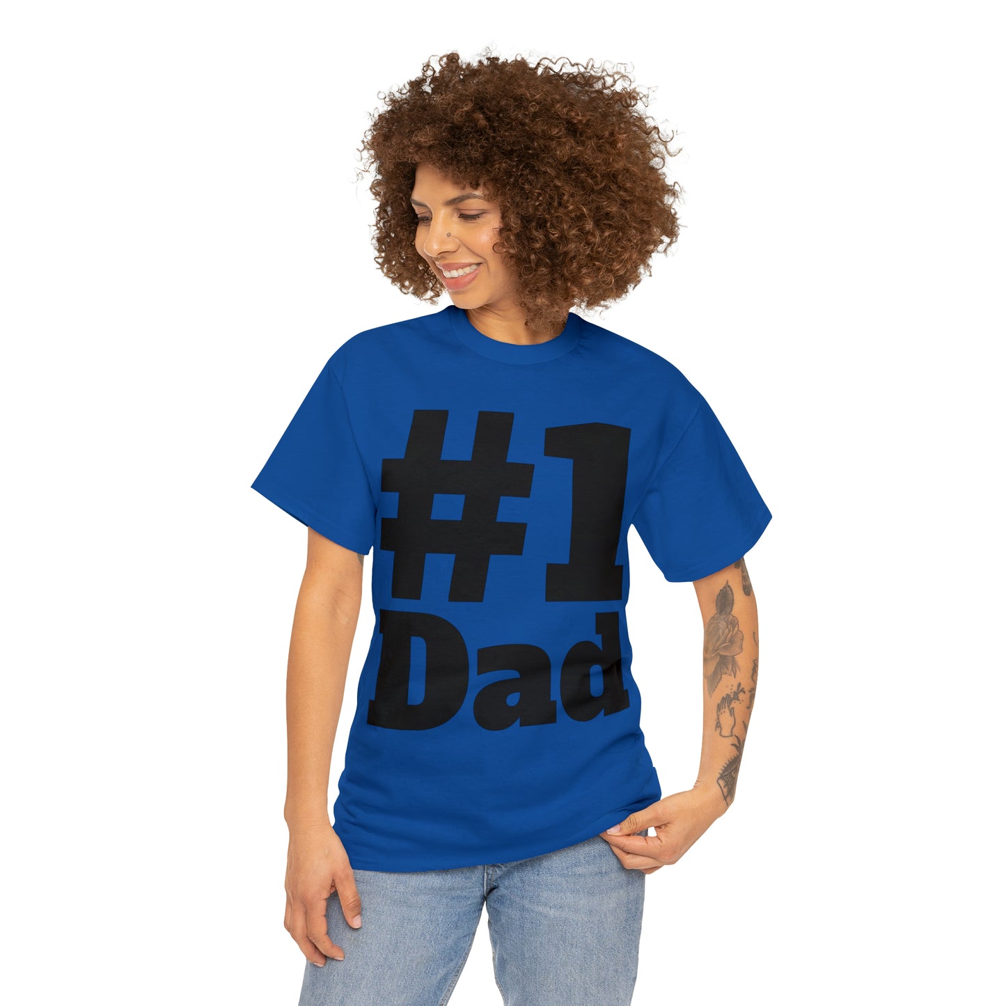 #1 Dad - Happy Fathers Day Special - Unisex Heavy Cotton Tee