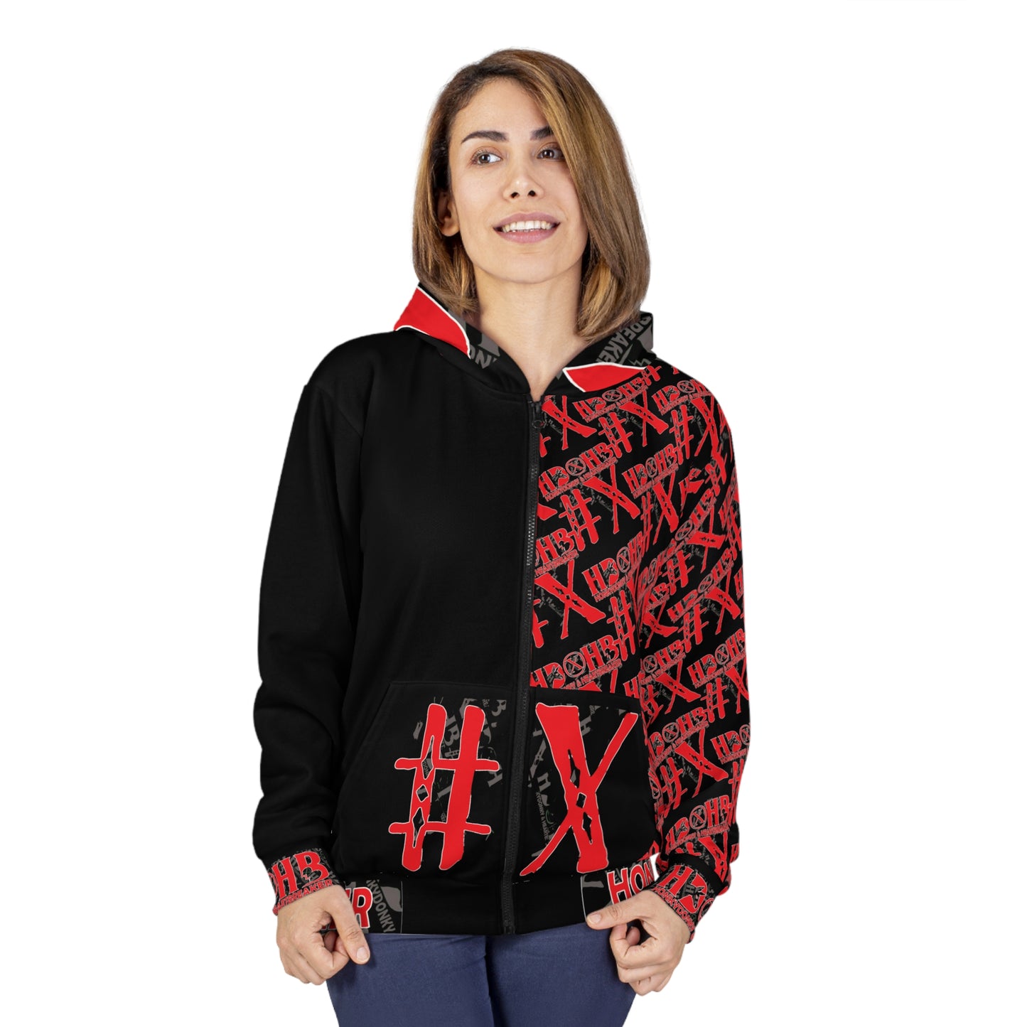 HD&HB #X Parcore - Unisex Zip Hoodie (AOP)