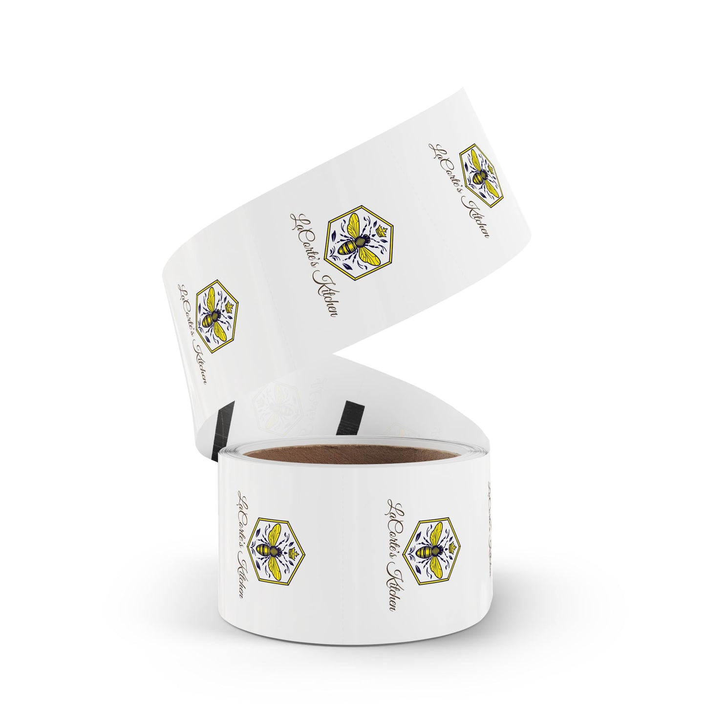 Custom Round Sticker Rolls for Labels, Bee Kitchen Decor, Personalized Gifts, Party Favors, Holiday Packaging