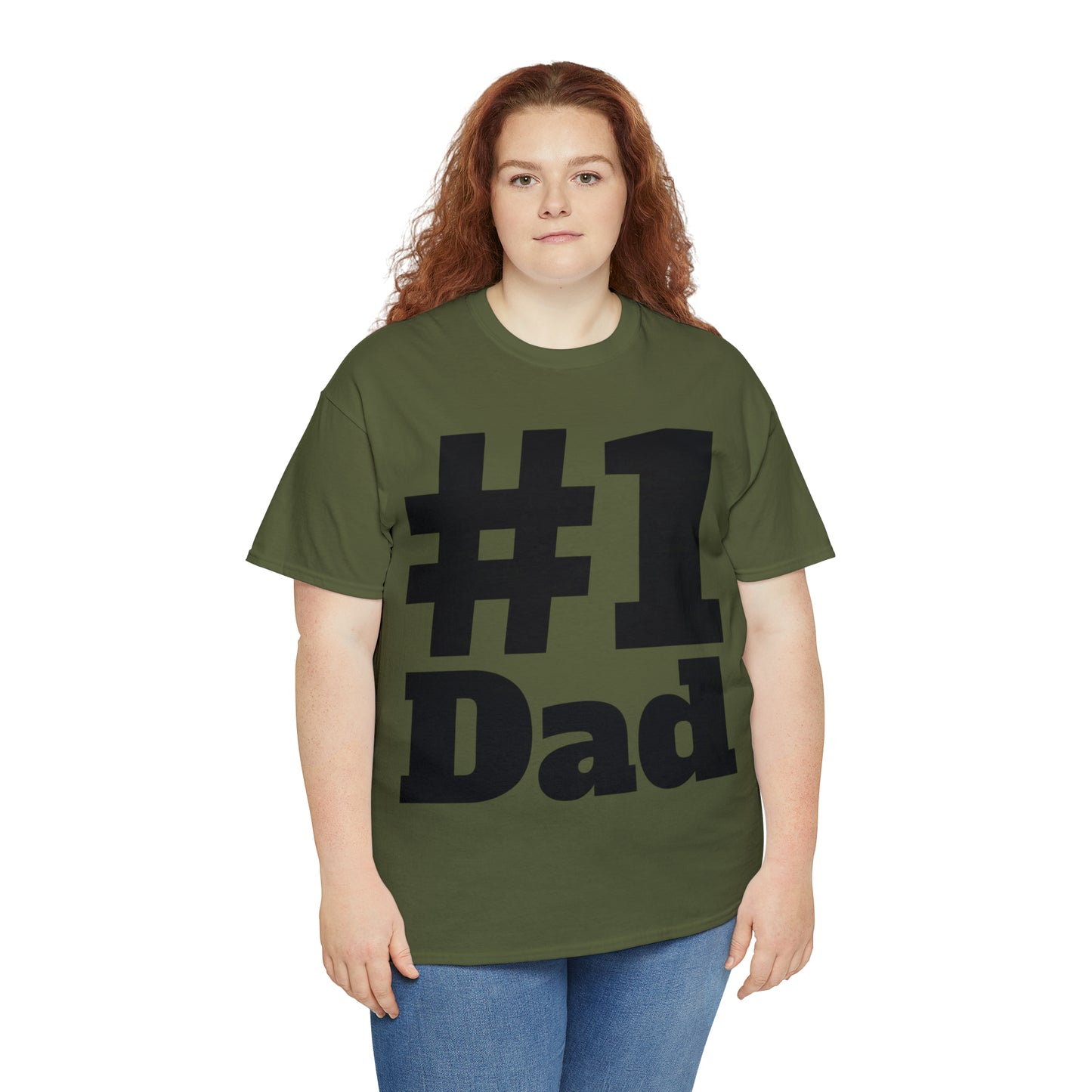 #1 Dad - Happy Fathers Day Special - Unisex Heavy Cotton Tee