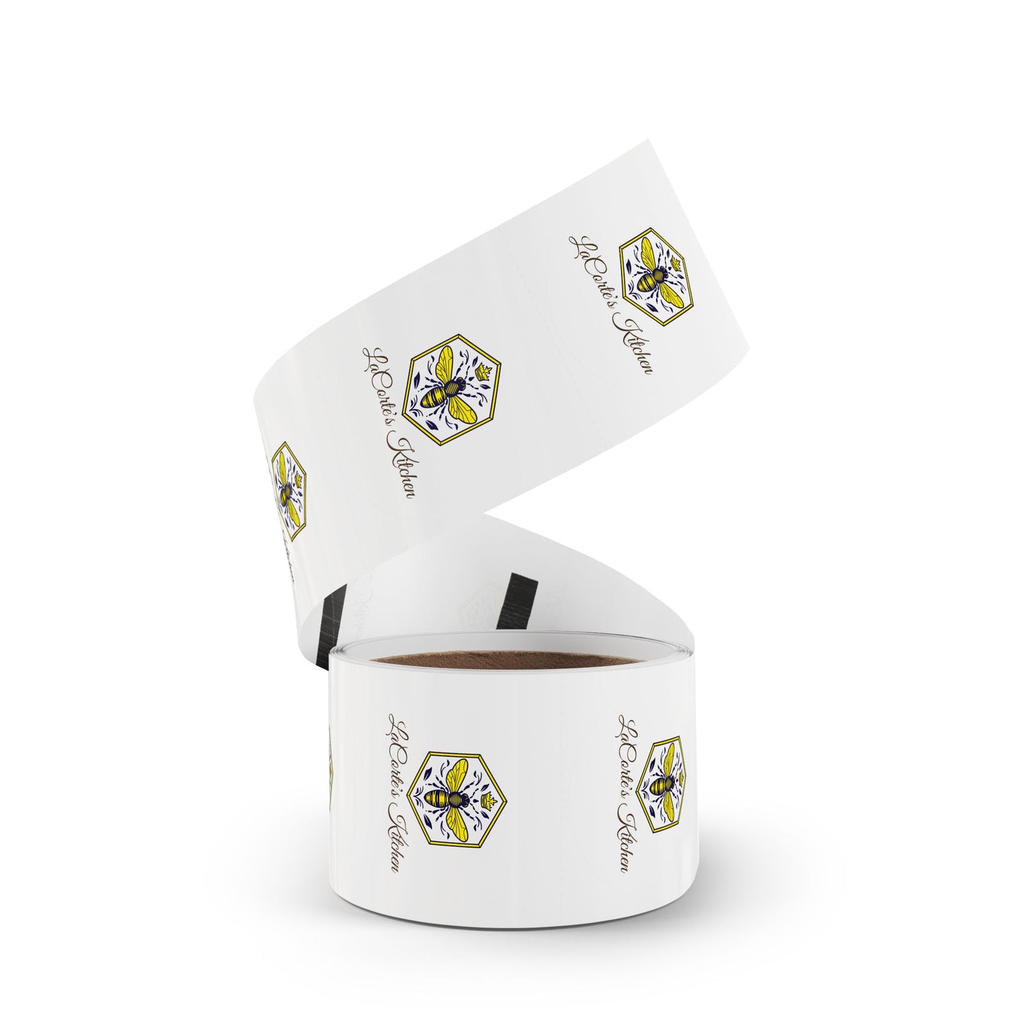 Custom Round Sticker Rolls for Labels, Bee Kitchen Decor, Personalized Gifts, Party Favors, Holiday Packaging