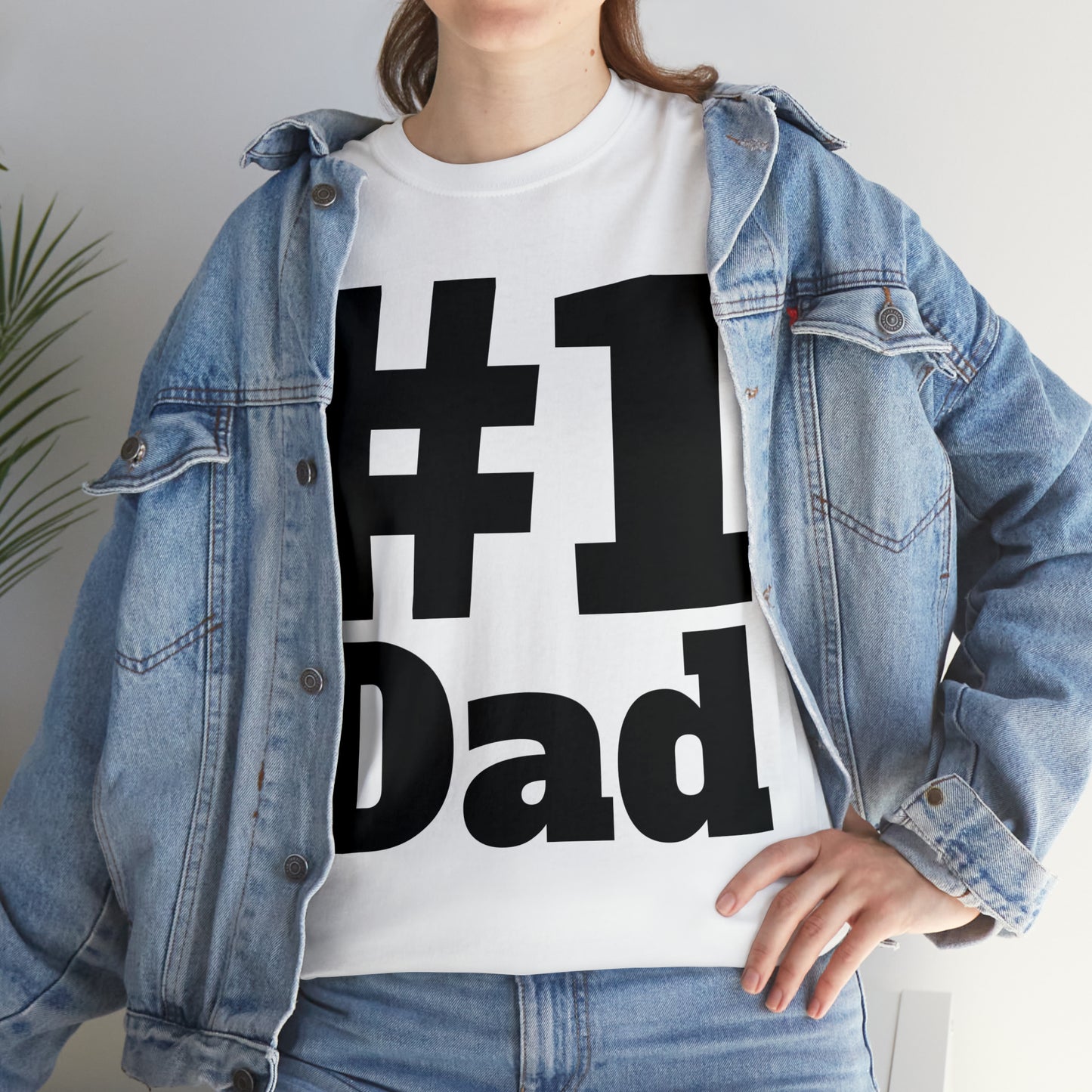 #1 Dad - Happy Fathers Day Special - Unisex Heavy Cotton Tee