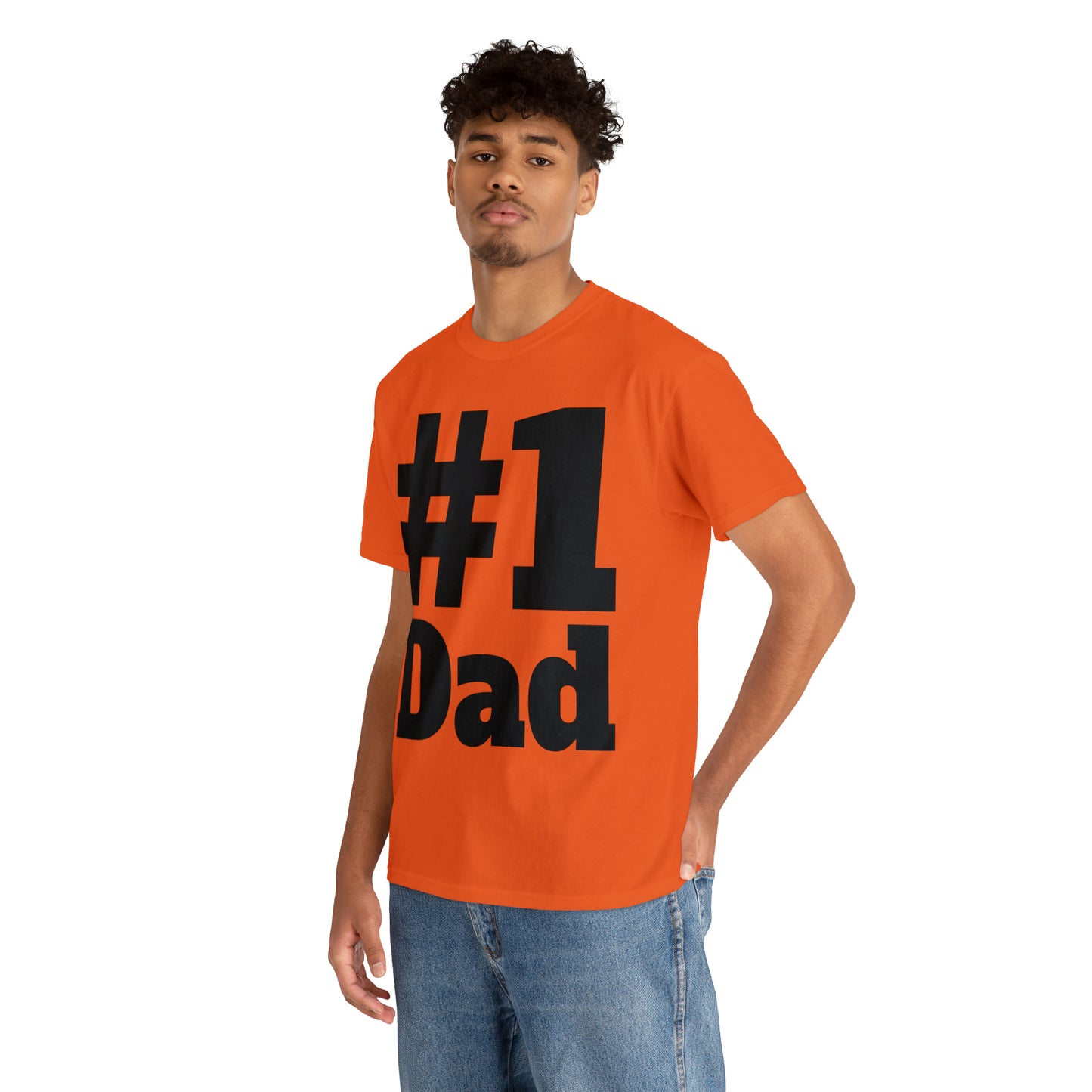 #1 Dad - Happy Fathers Day Special - Unisex Heavy Cotton Tee