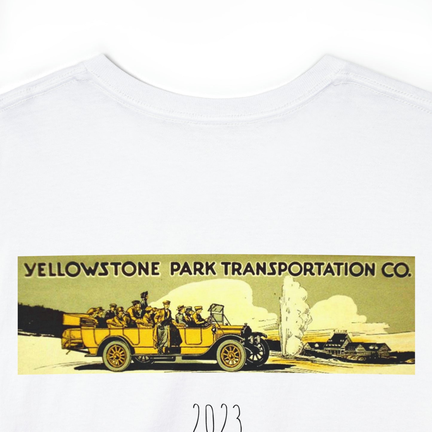 Yellowstone National Park - Home of The Last Blest Place - Unisex Heavy Cotton Tee