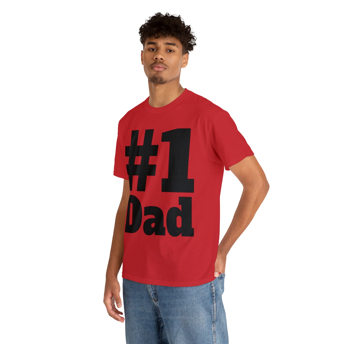 #1 Dad - Happy Fathers Day Special - Unisex Heavy Cotton Tee