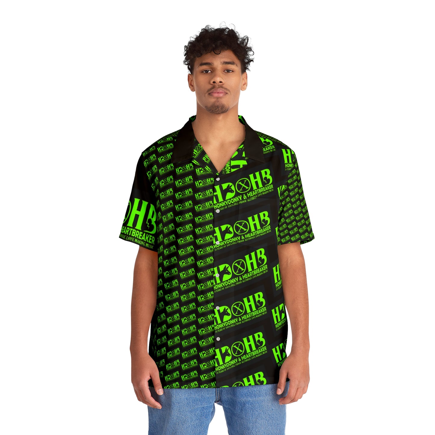 NASCAR HD&HB BG - Men's Hawaiian Shirt (AOP)