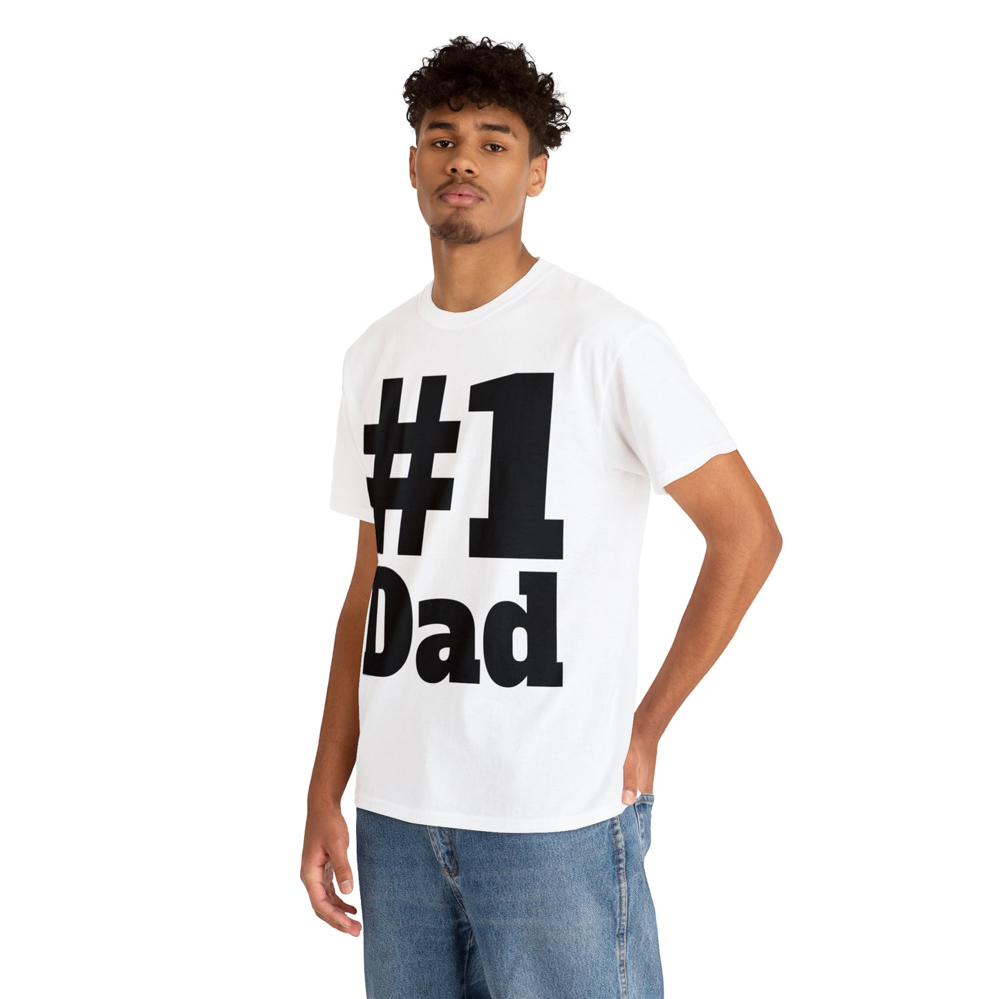 #1 Dad - Happy Fathers Day Special - Unisex Heavy Cotton Tee